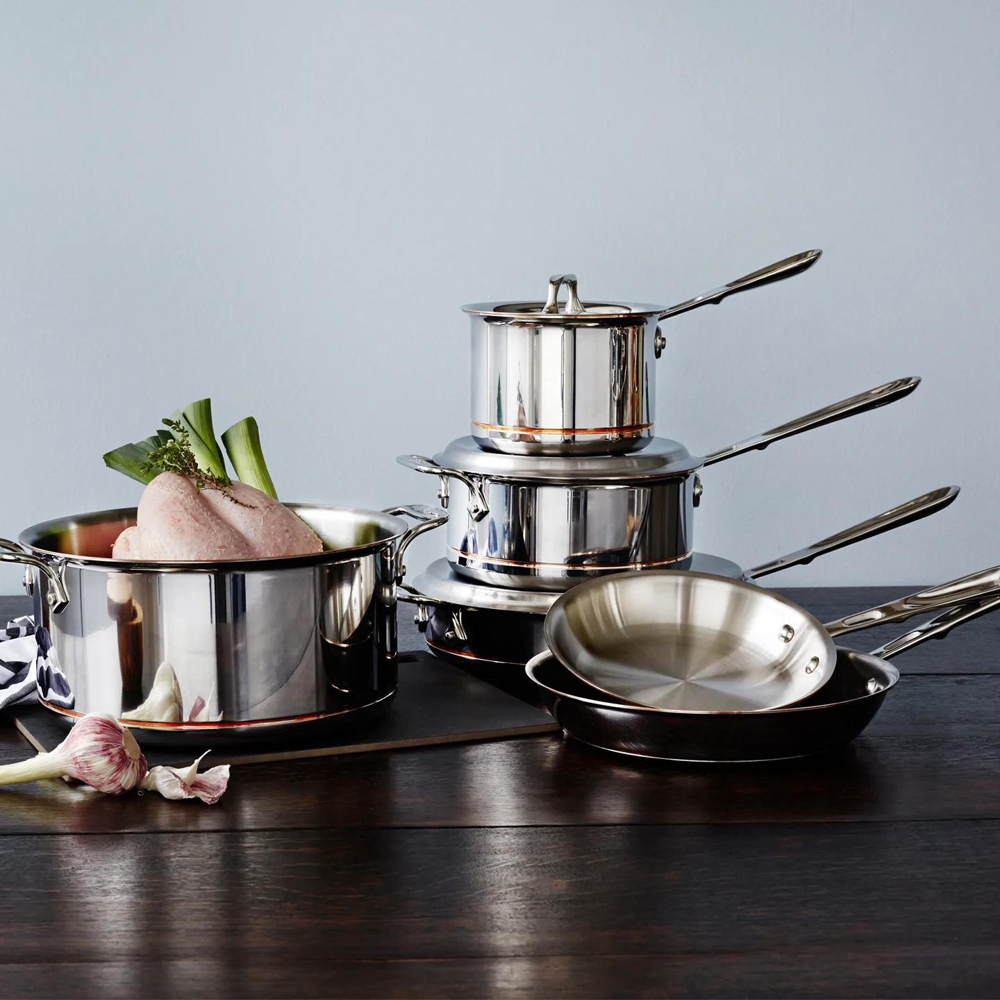 All-Clad Copper Core 6 Piece Cookware Set - Image 3