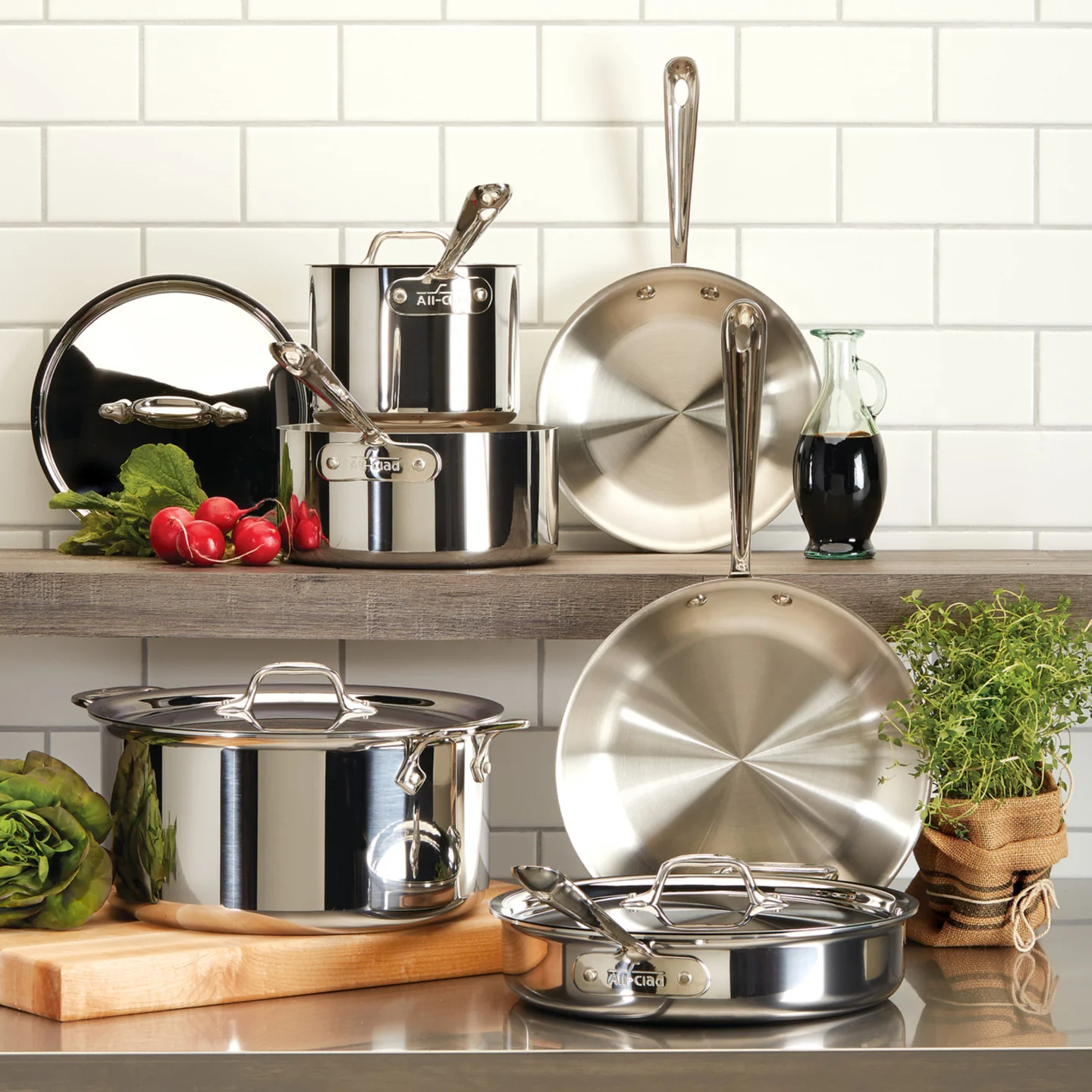 All-Clad D3 / TriPly 6 Piece Cookware Set - Image 3