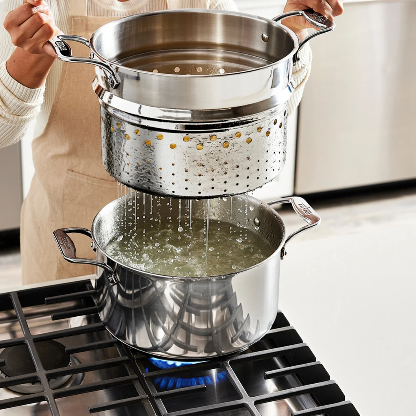All-Clad Simply Strain Multi Pot with Pasta Insert - Image 2