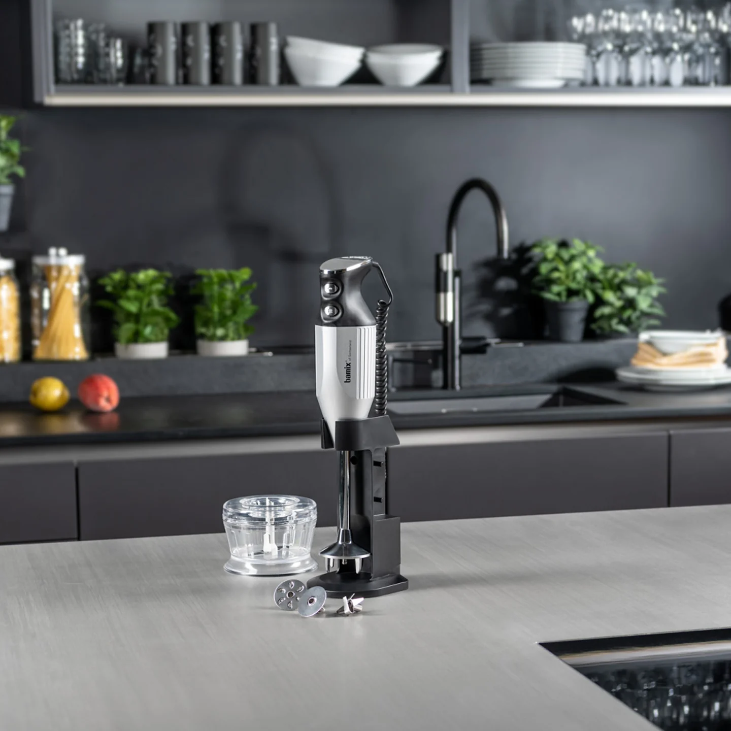 Bamix Deluxe 200W Hand Blender / Silver - Image 2