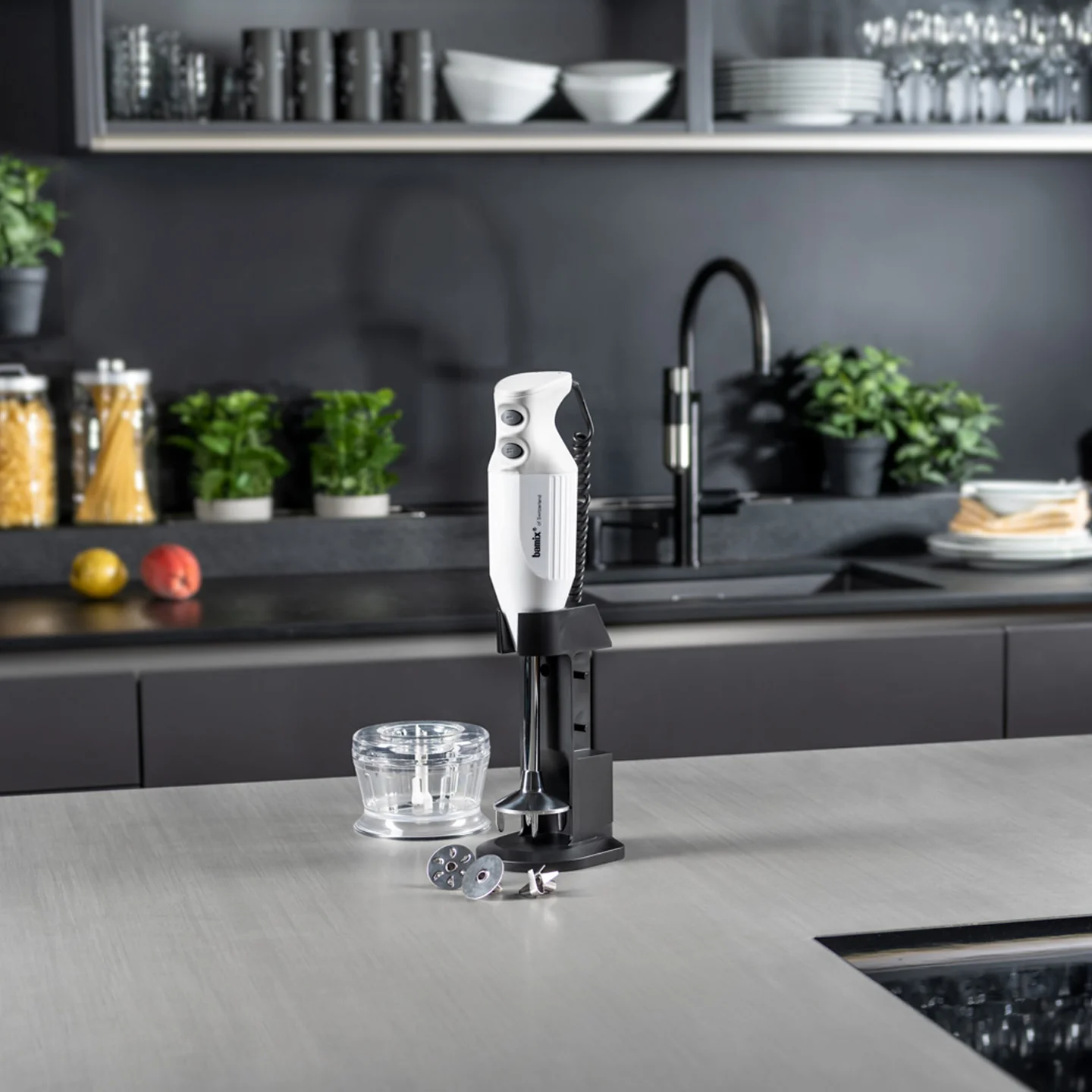Bamix Deluxe 200W Hand Blender / White - Image 2