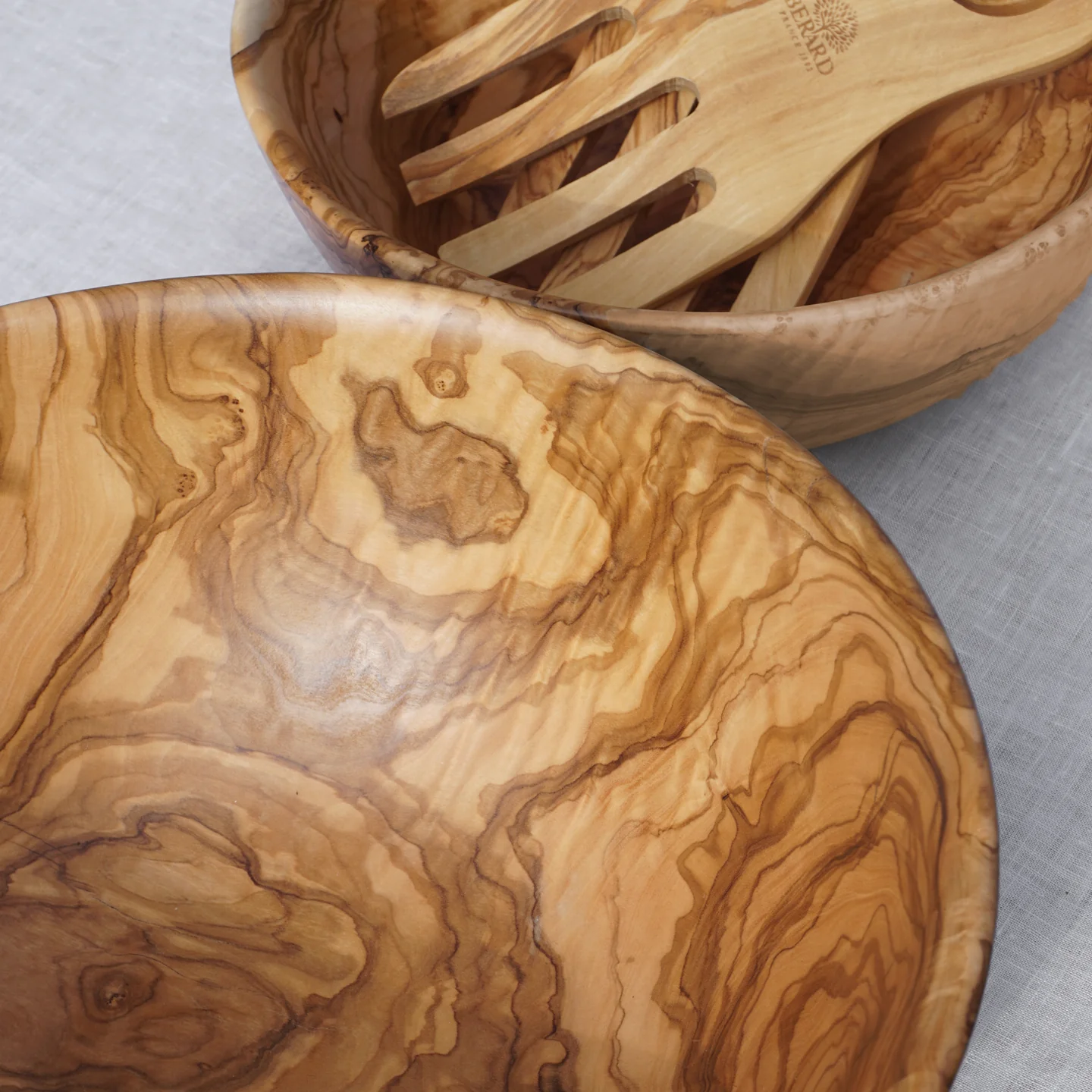 Berard Olivewood Salad Bowl - Image 3