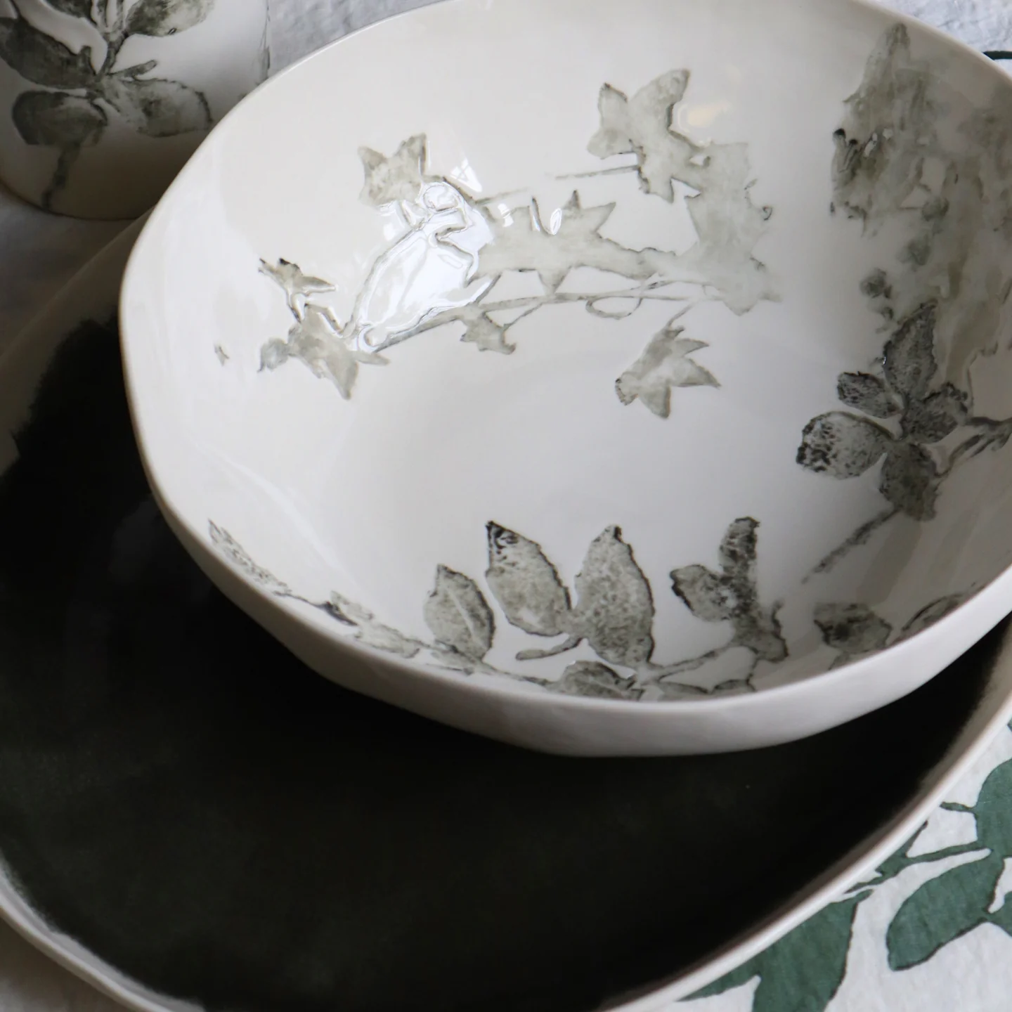 Bertozzi Bowl / Porcelain / 25cm / Giardino - Image 2