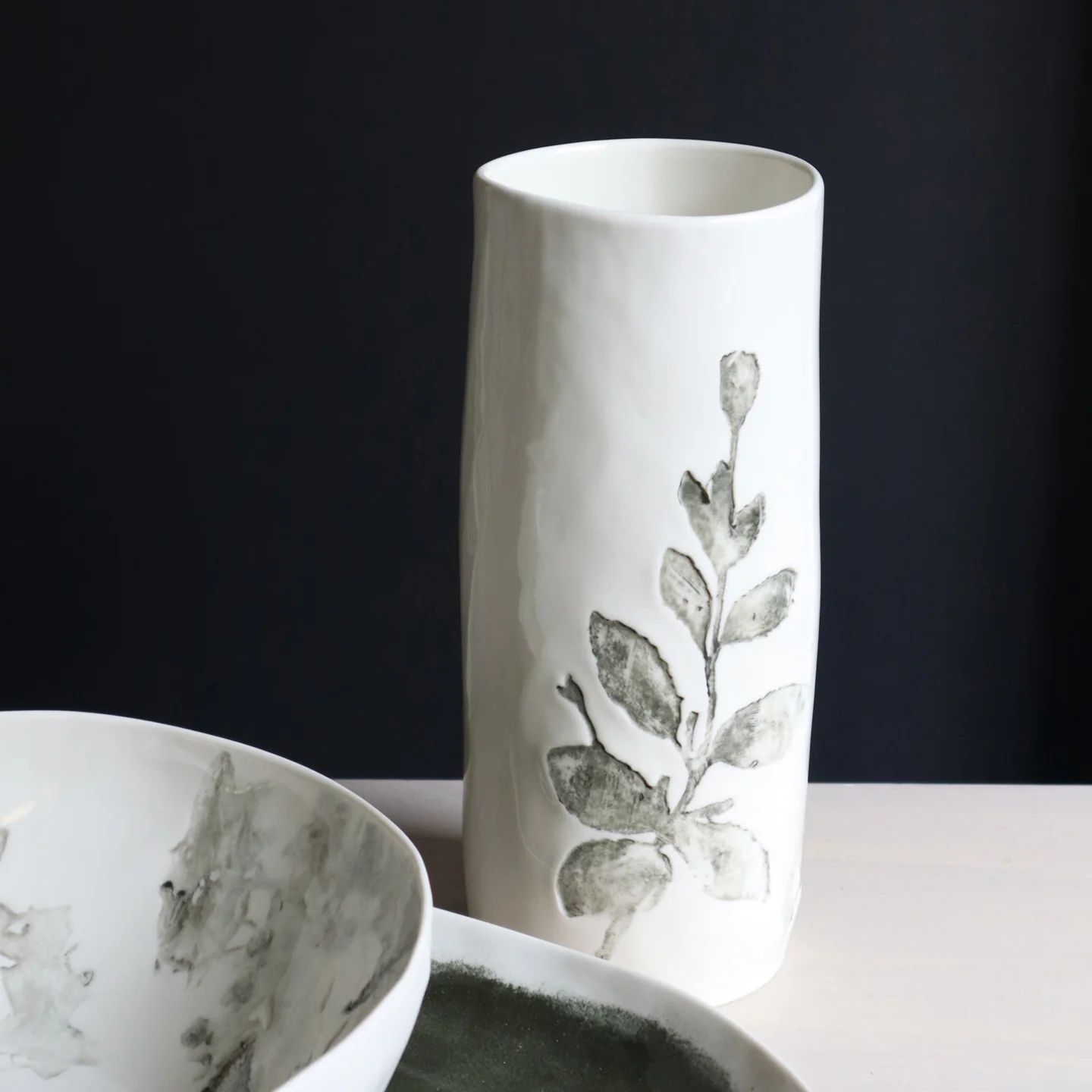 Bertozzi Vase / Porcelain / 25cm / Giardino - Image 2