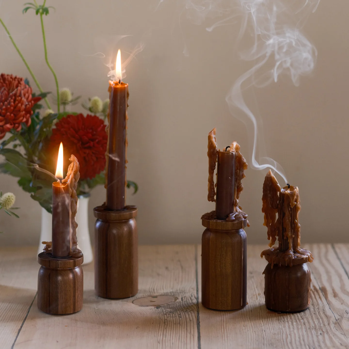 Borough Kitchen Candle Holder / Walnut - Image 2