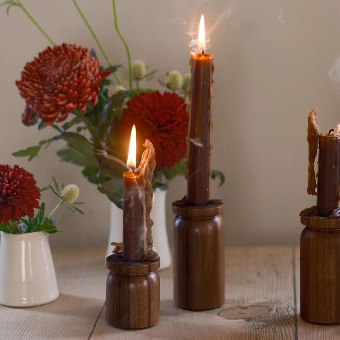 Borough Kitchen Candle Holder / Walnut - Image 5