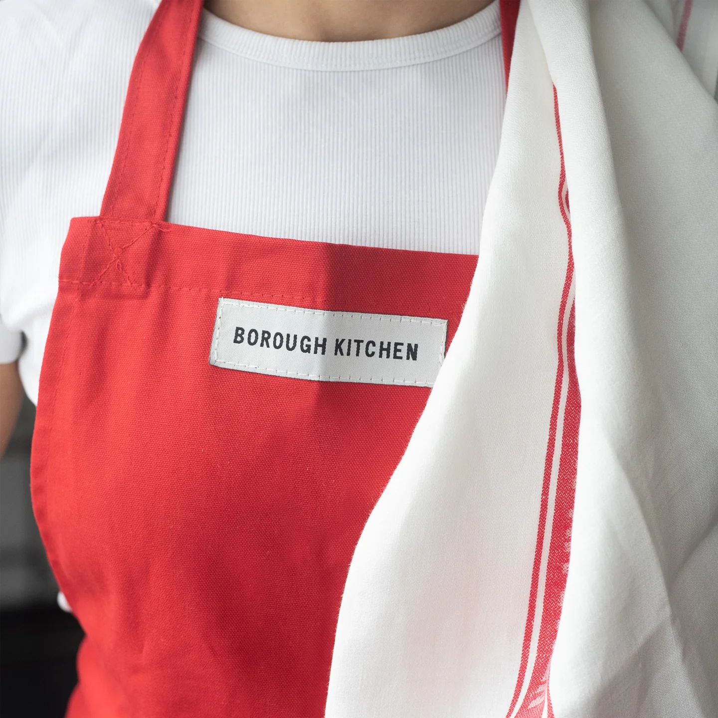 Borough Kitchen Chef's Apron / Red * - Image 2