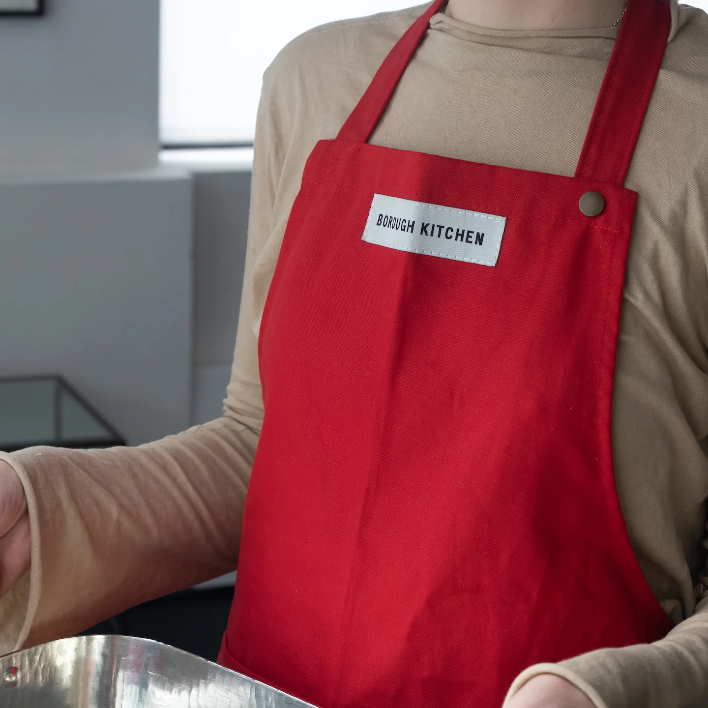 Borough Kitchen Chef's Apron / Red * - Image 3