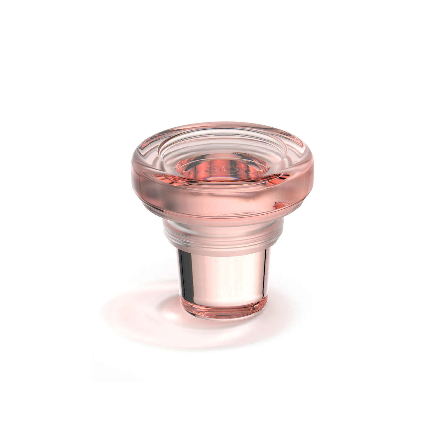 Borough Kitchen Glass Wine Bottle Stopper / Rose - Image 2