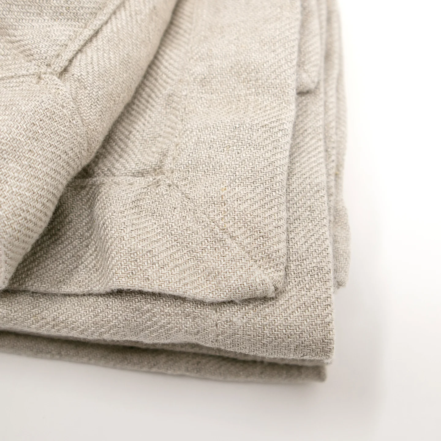 Borough Kitchen Linen Napkins / Set of 4 / 48x48cm / Natural - Image 2