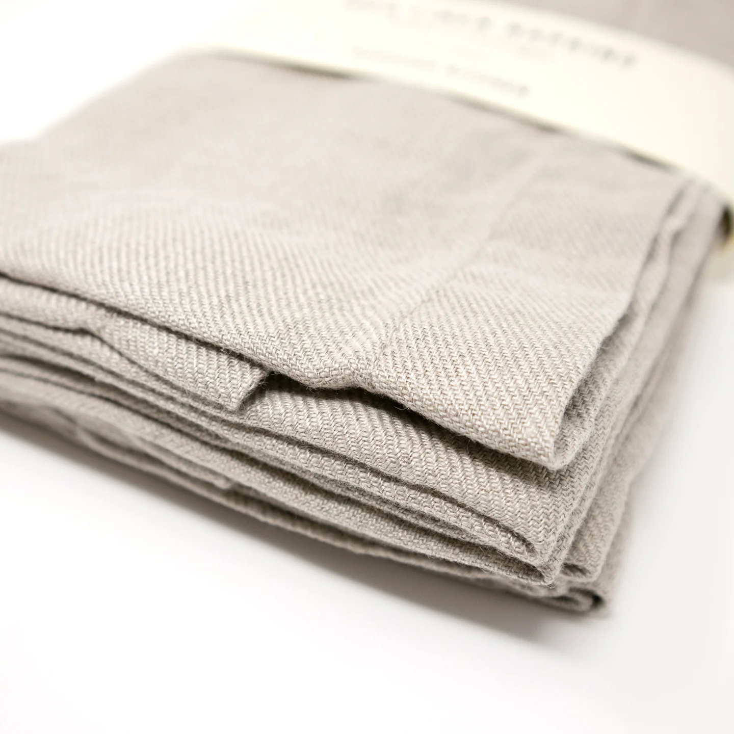 Borough Kitchen Linen Napkins / Set of 4 / 48x48cm / Natural - Image 3