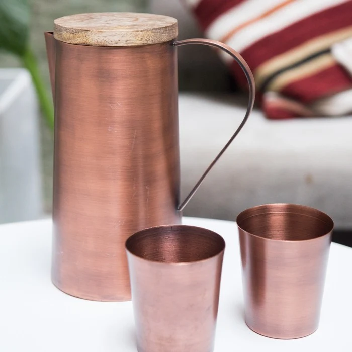 Brushed Copper Water Cup - Image 5