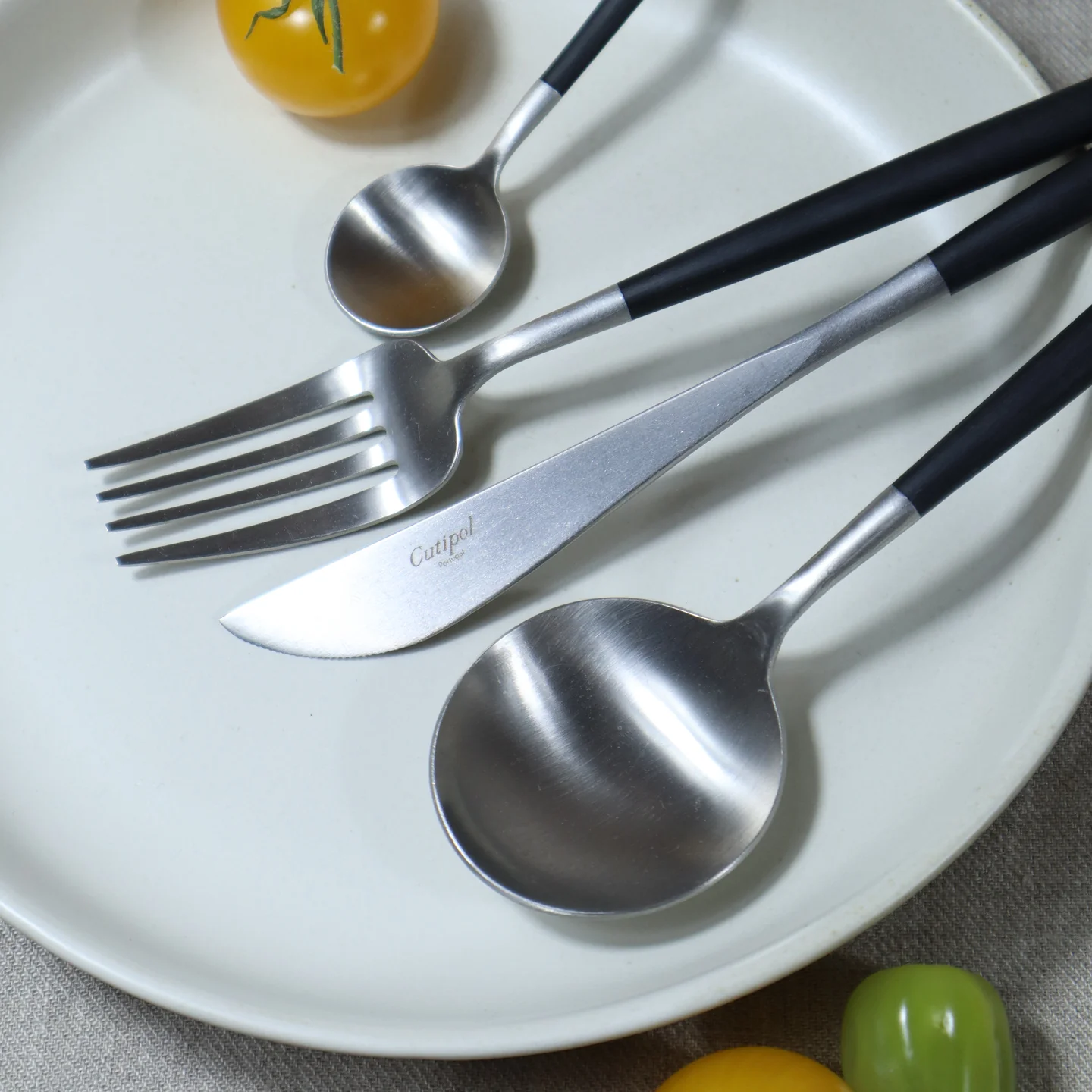 Cutipol Goa 75 Piece Cutlery Set / Black & Stainless Steel - Image 5
