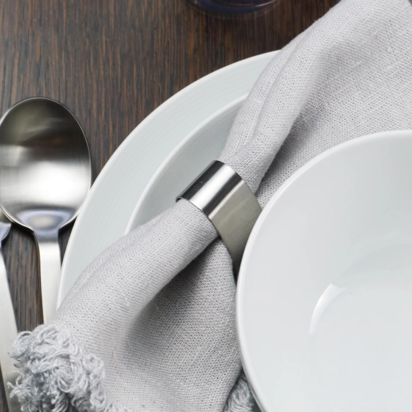 Cutipol Napkin Ring / Brushed Steel - Image 2