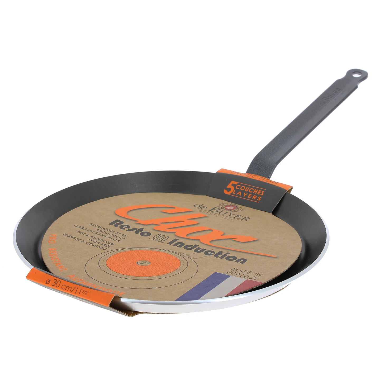 De Buyer Choc Resto Induction Non-Stick Crepe Pan / 26cm - Image 3