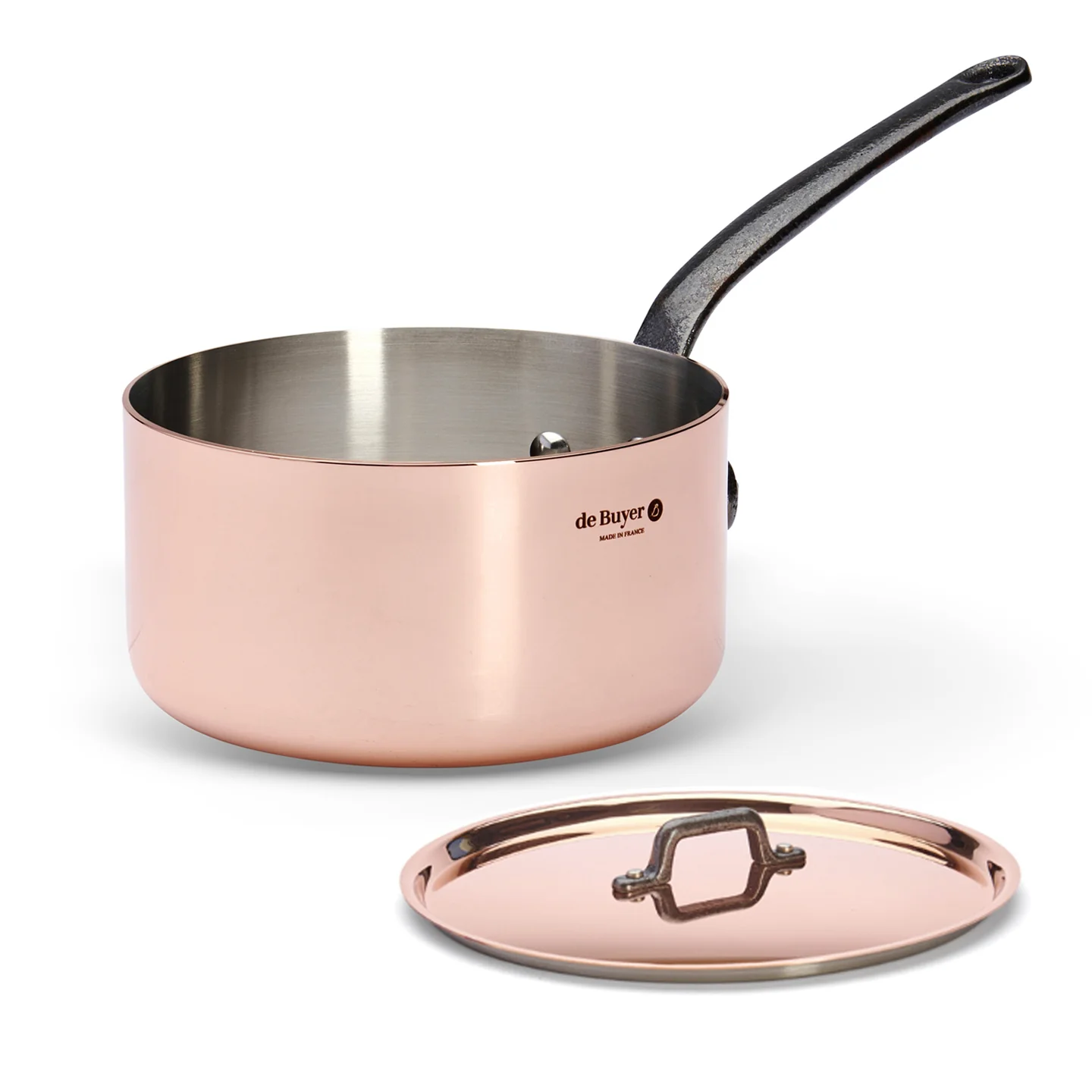 De Buyer Prima Matera CI Induction Saucepan with Lid - Image 3