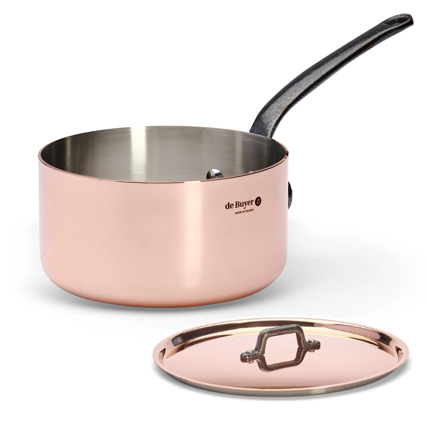 De Buyer Prima Matera CI Induction Saucepan with Lid - Image 4
