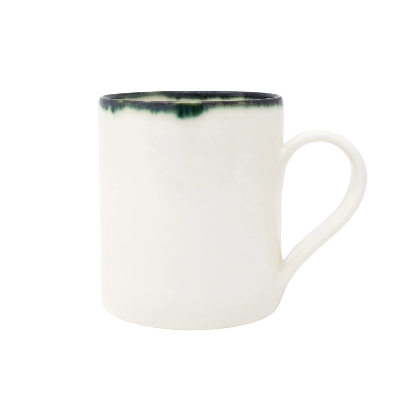 Mihaly & Edit Mug / Large / Green Rim