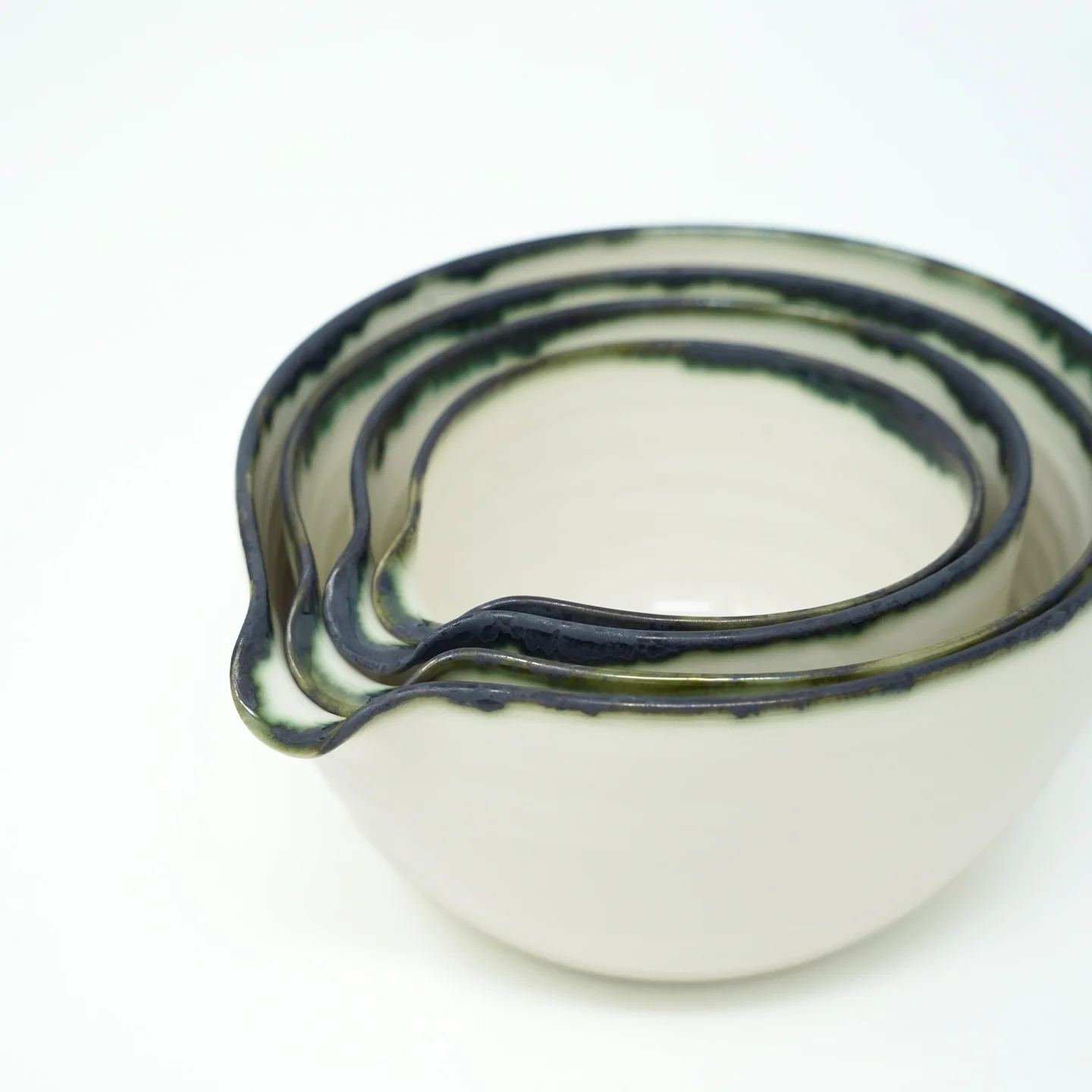 Mihaly & Edit Nesting Bowl Set / Set of 4 / Green - Image 2