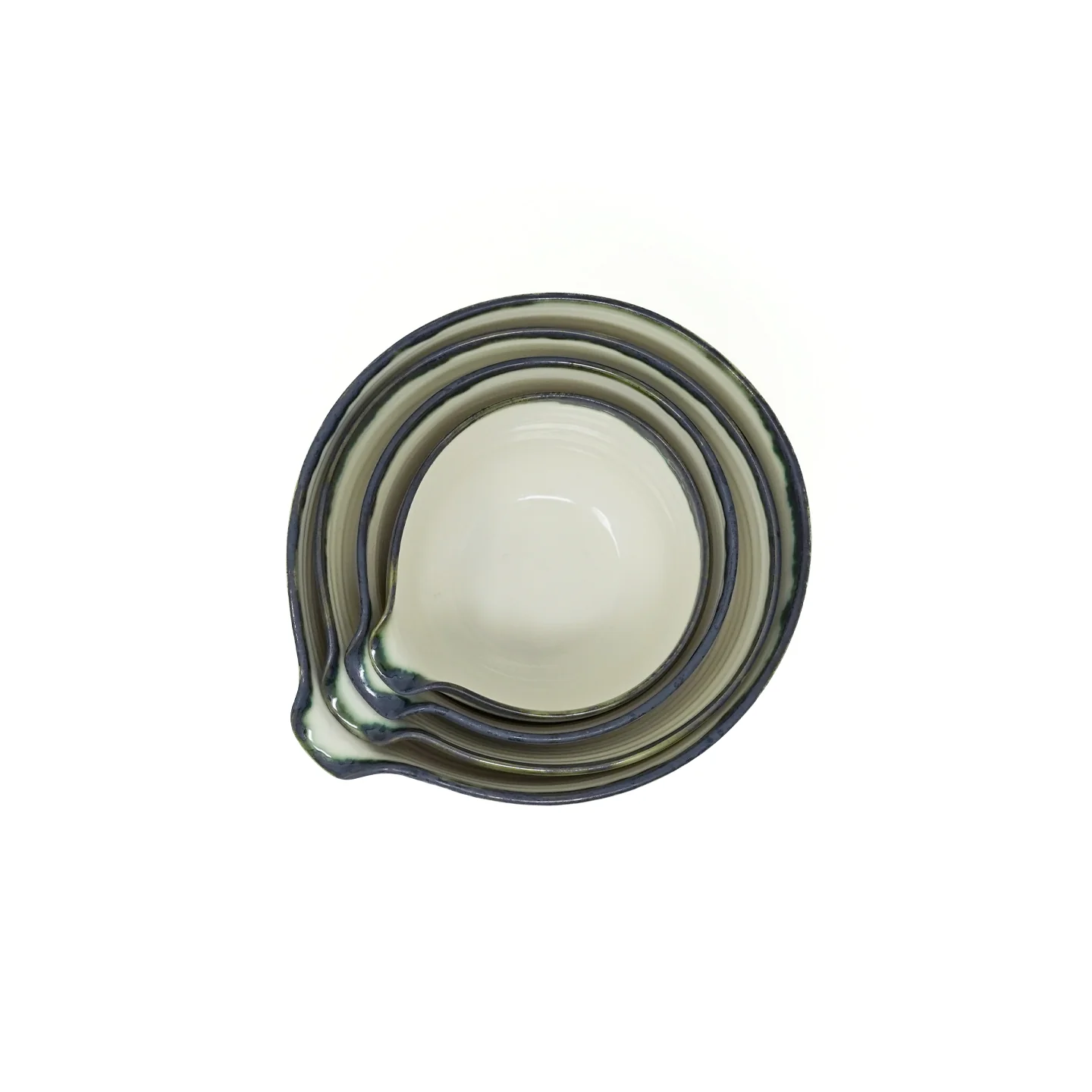 Mihaly & Edit Nesting Bowl Set / Set of 4 / Green - Image 5
