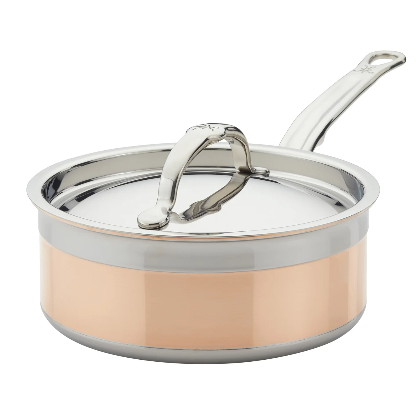 Hestan CopperBond Induction Copper Saucepan with Lid - Image 3