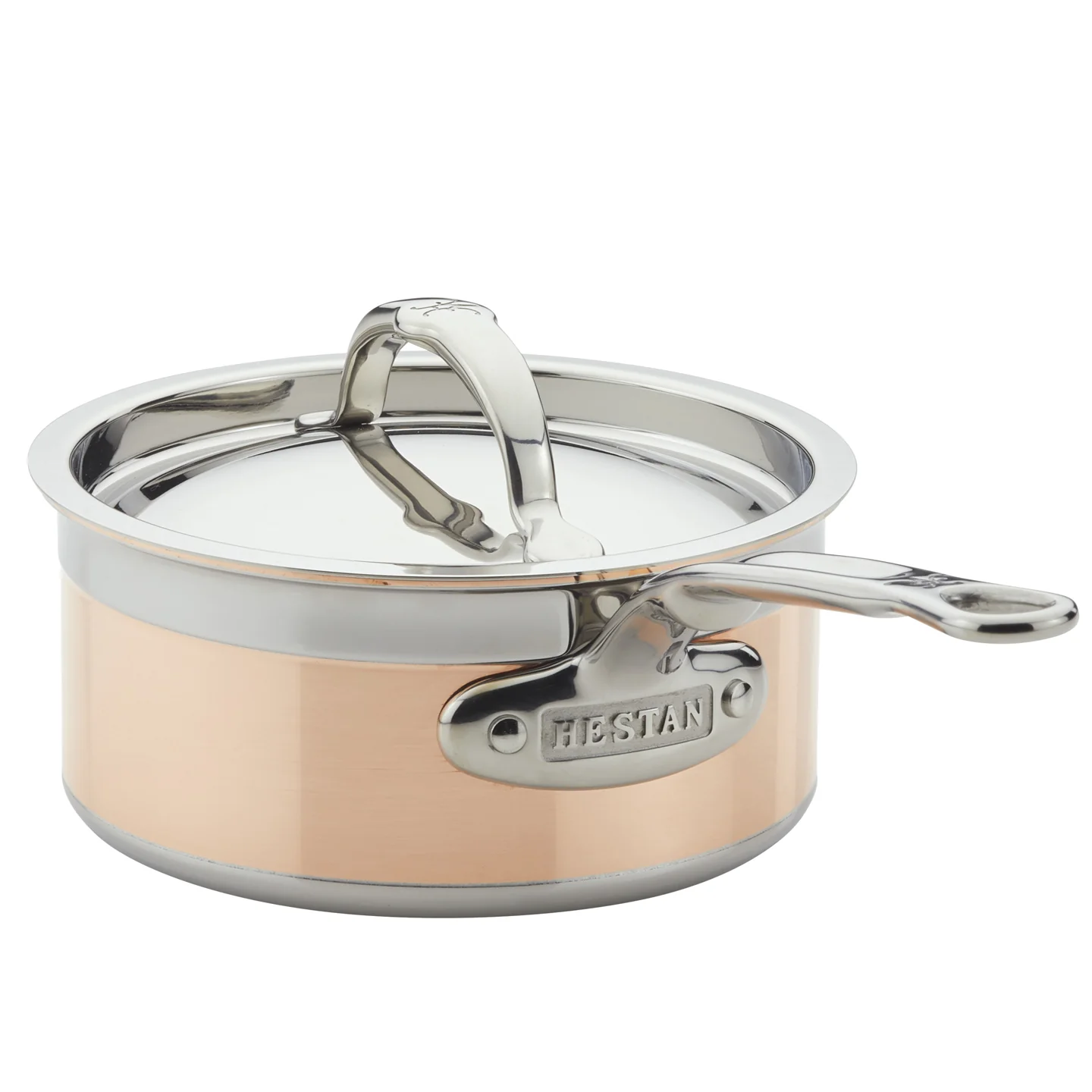 Hestan CopperBond Induction Copper Saucepan with Lid - Image 4