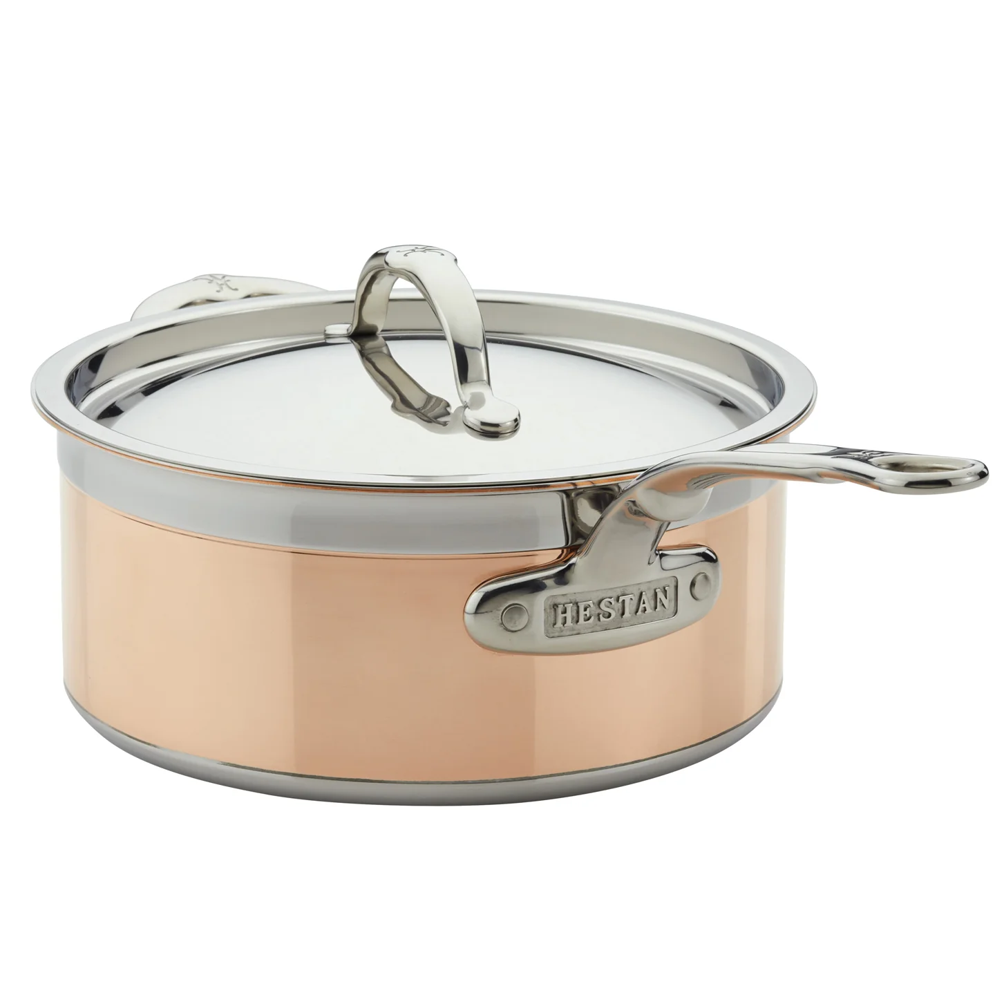 Hestan CopperBond Induction Copper Saucepan with Lid - Image 9