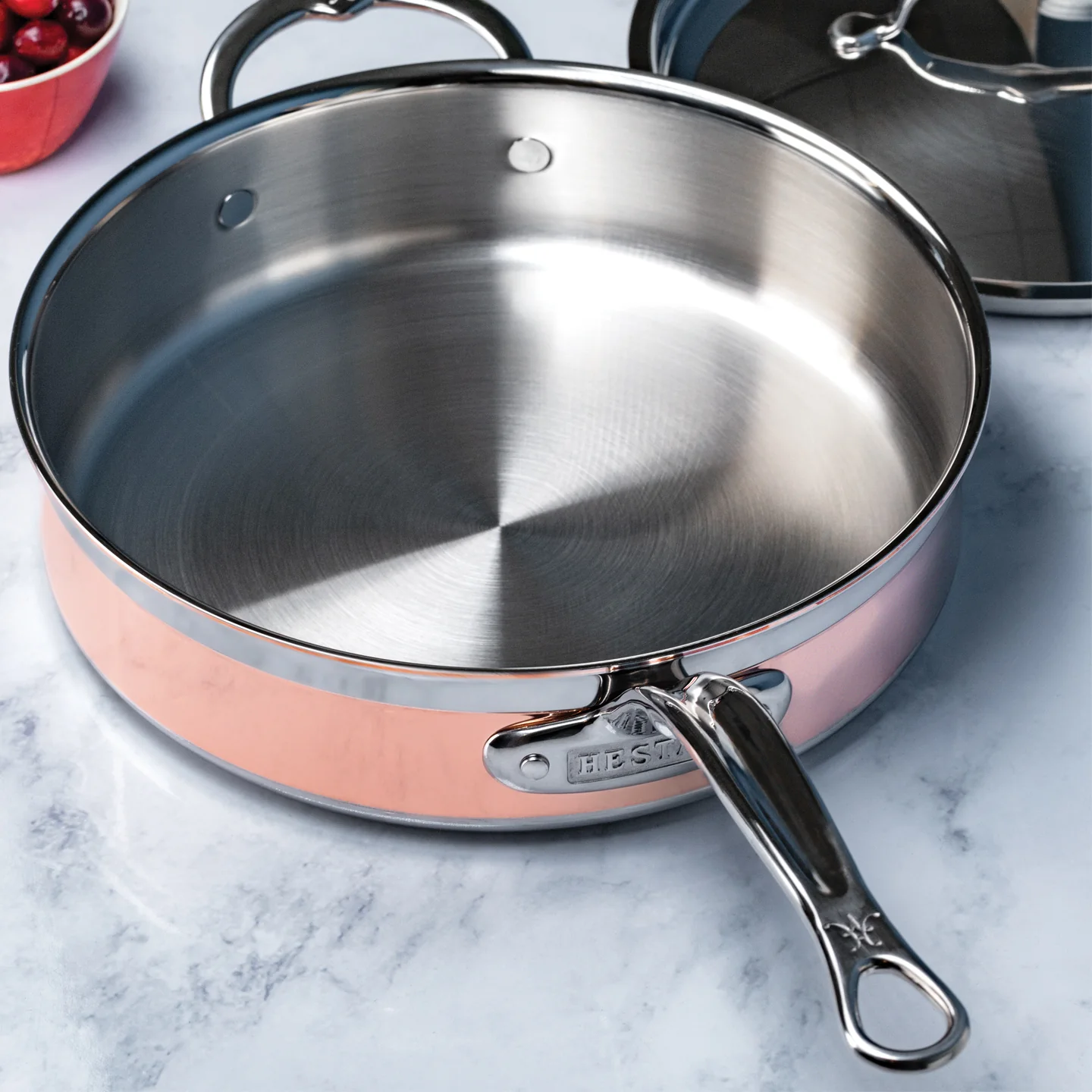 Hestan CopperBond Induction Copper Saute Pan with Lid - Image 5