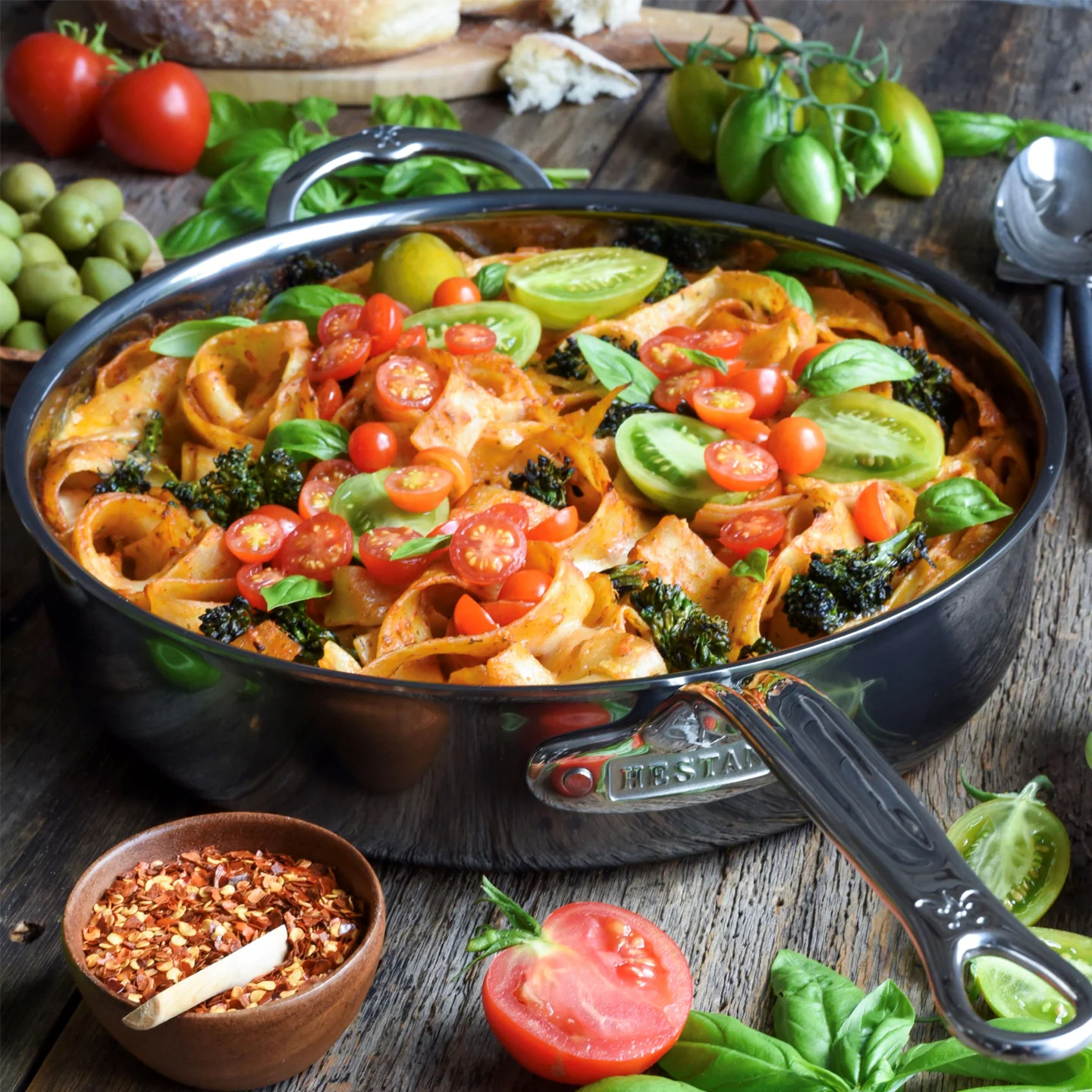 Hestan NanoBond Titanium Saute Pan with Lid - Image 5