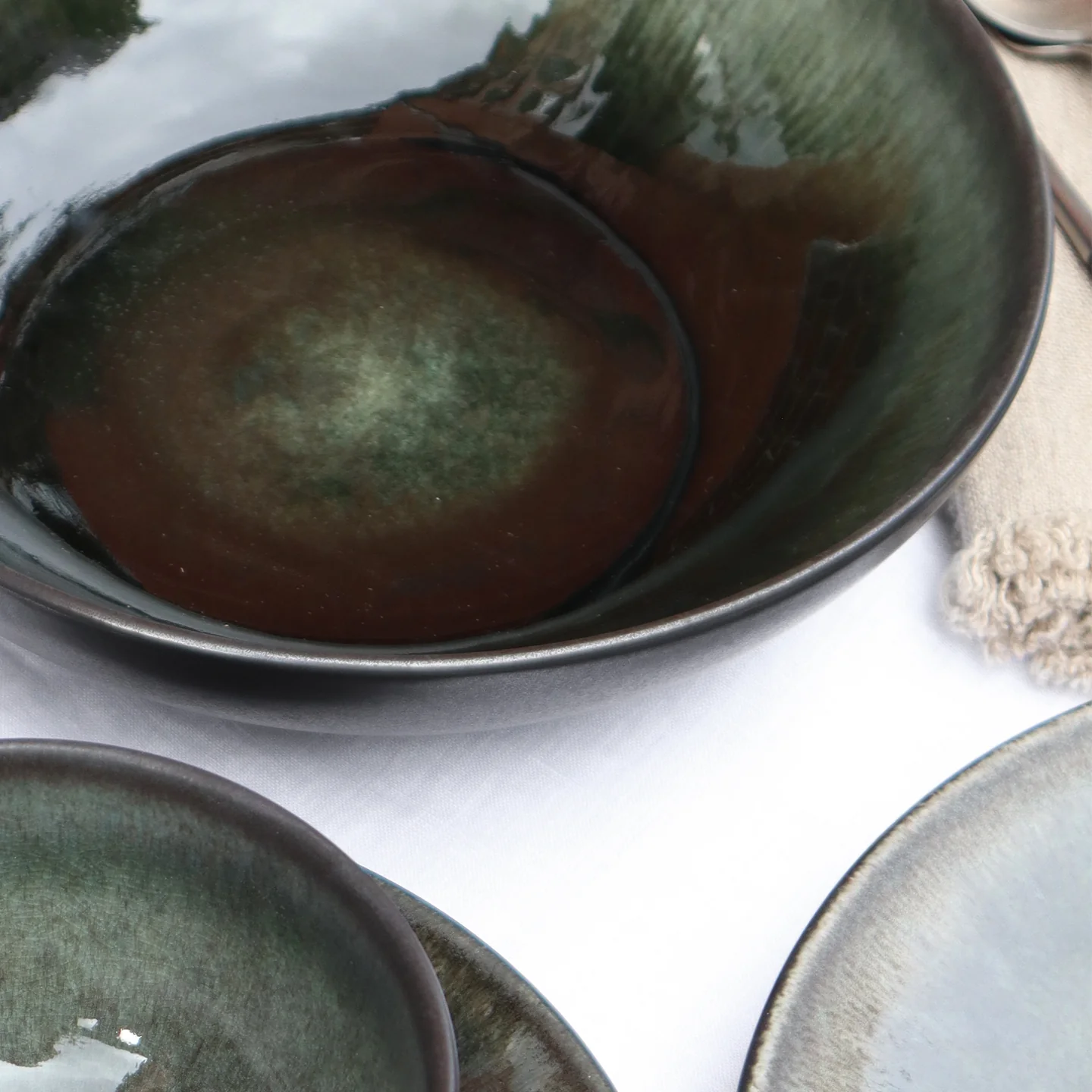 Jars Tourron Pasta Plate / 23cm / Samoa / Black * - Image 5