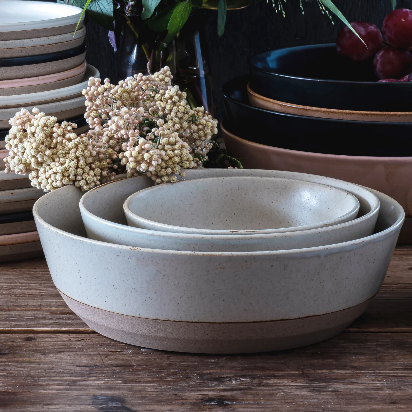 Kinto Ceramic Lab Bowl / Beige - Image 2