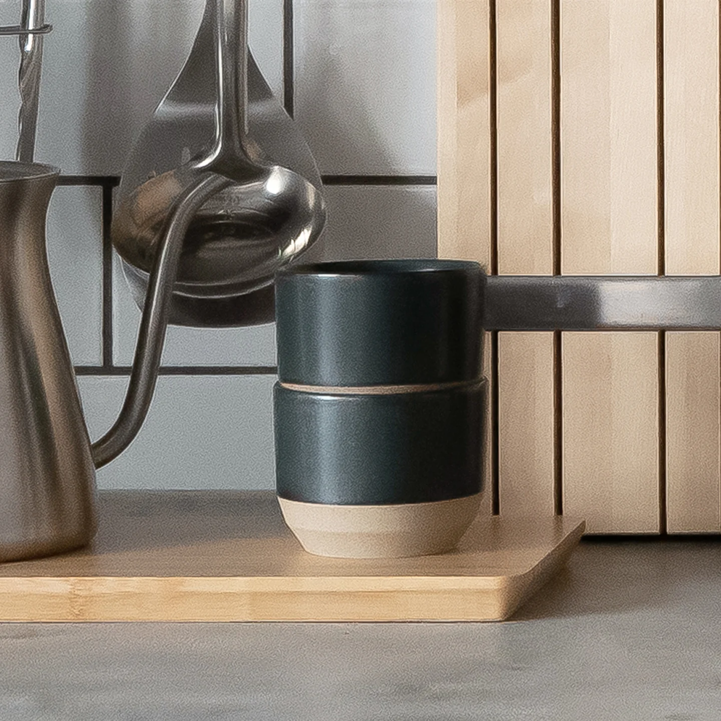 Kinto Ceramic Lab Cup / 180ml / Black - Image 3