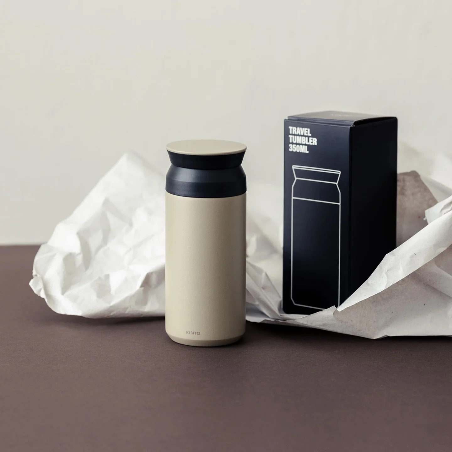Kinto Travel Mug / 350ml / Sand Beige - Image 3