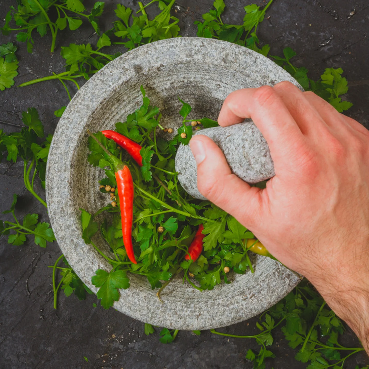 Kitchencraft Granite Pestle & Mortar - Image 3