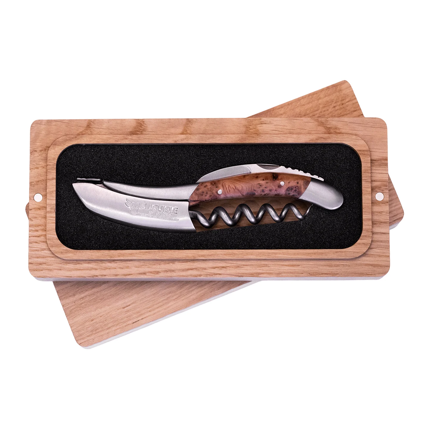 Laguiole en Aubrac Corkscrew / Brushed Juniper Handle - Image 2