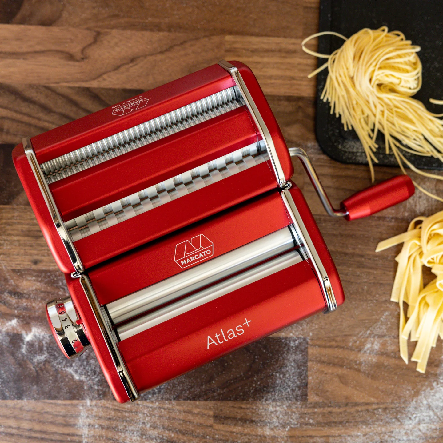 Marcato Atlas 150 Plus Pasta Maker / Red - Image 4
