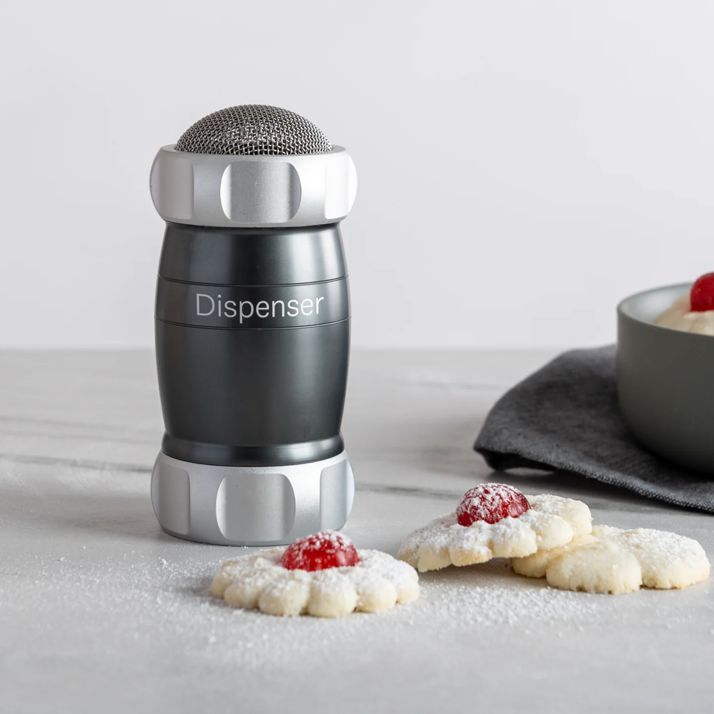 Marcato Flour Dispenser / Powder Grey ** - Image 3