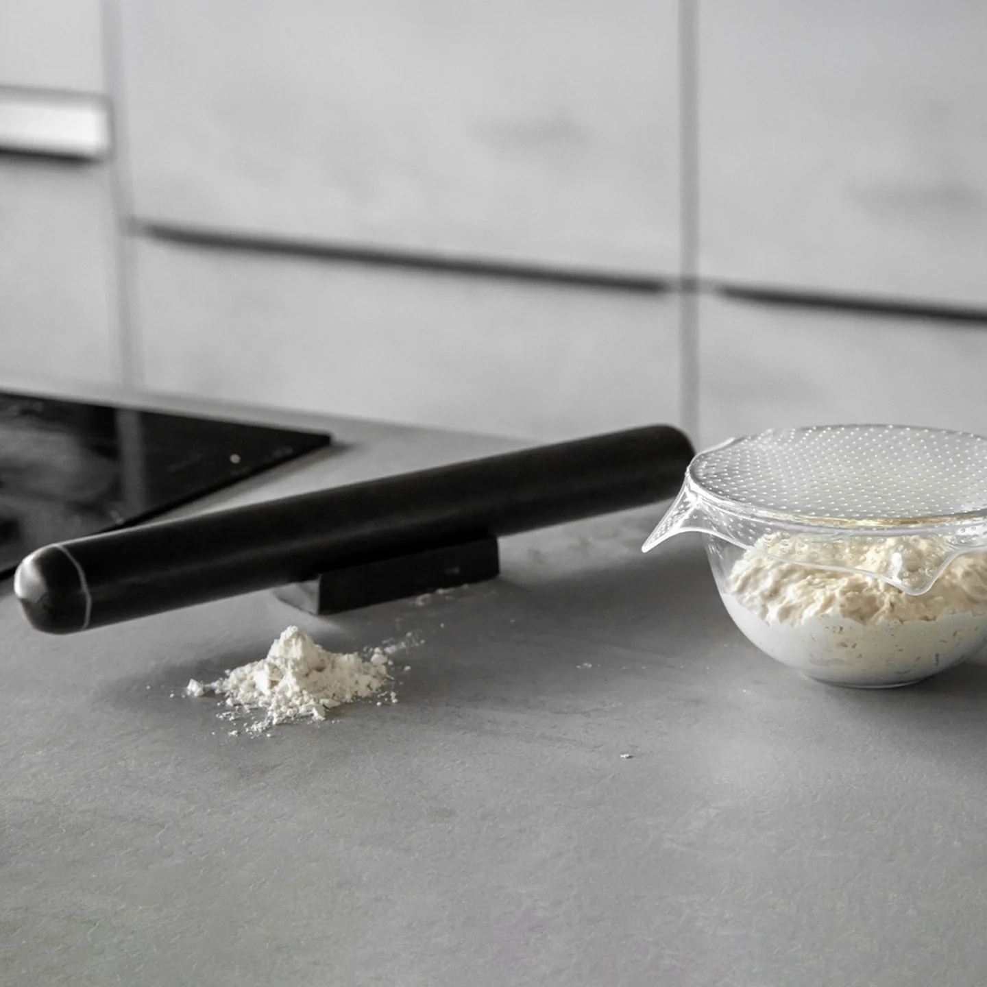 Masterclass Quarry Marble Rolling Pin and Stand - Image 4