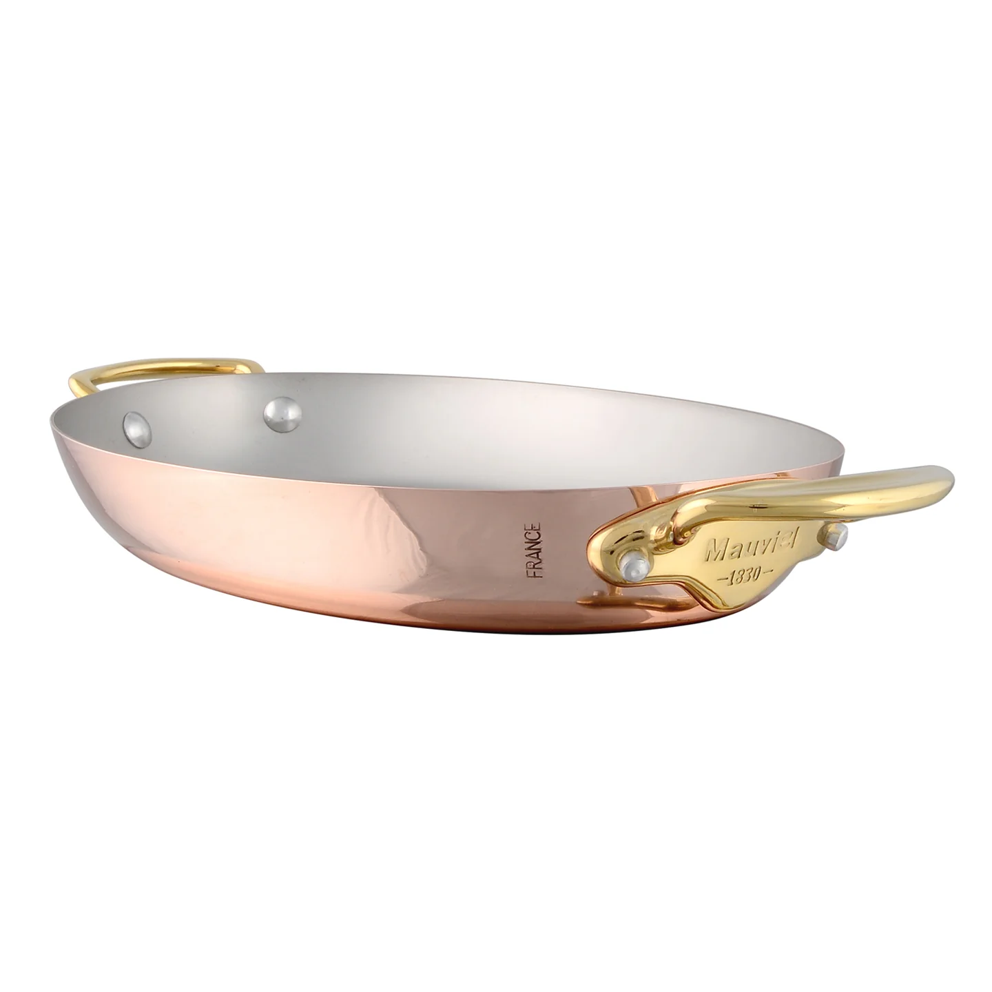 Mauviel M'150B Oval Frying Pan with 2 Handles - Image 2