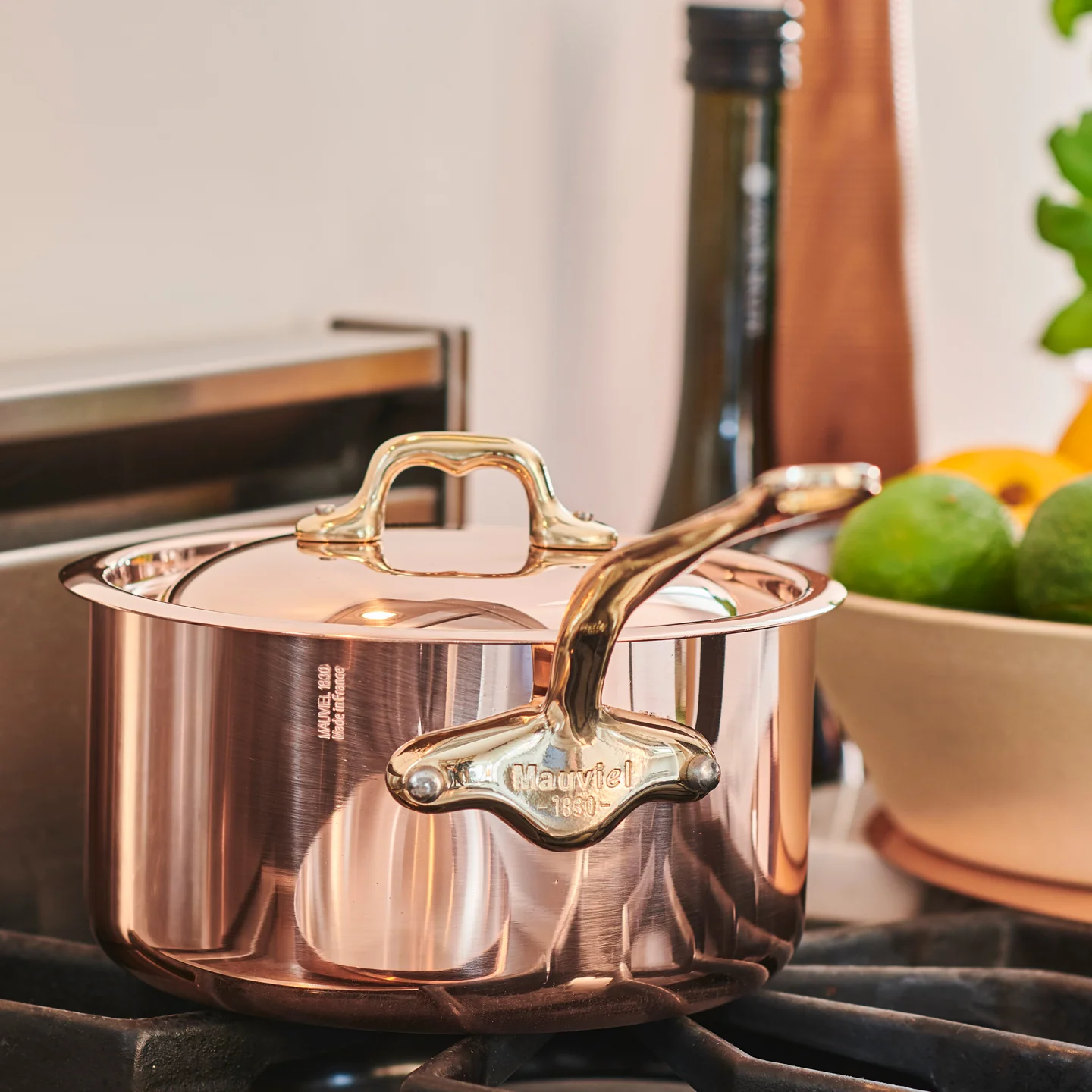 Mauviel M'150B Saucepan with Lid - Image 2