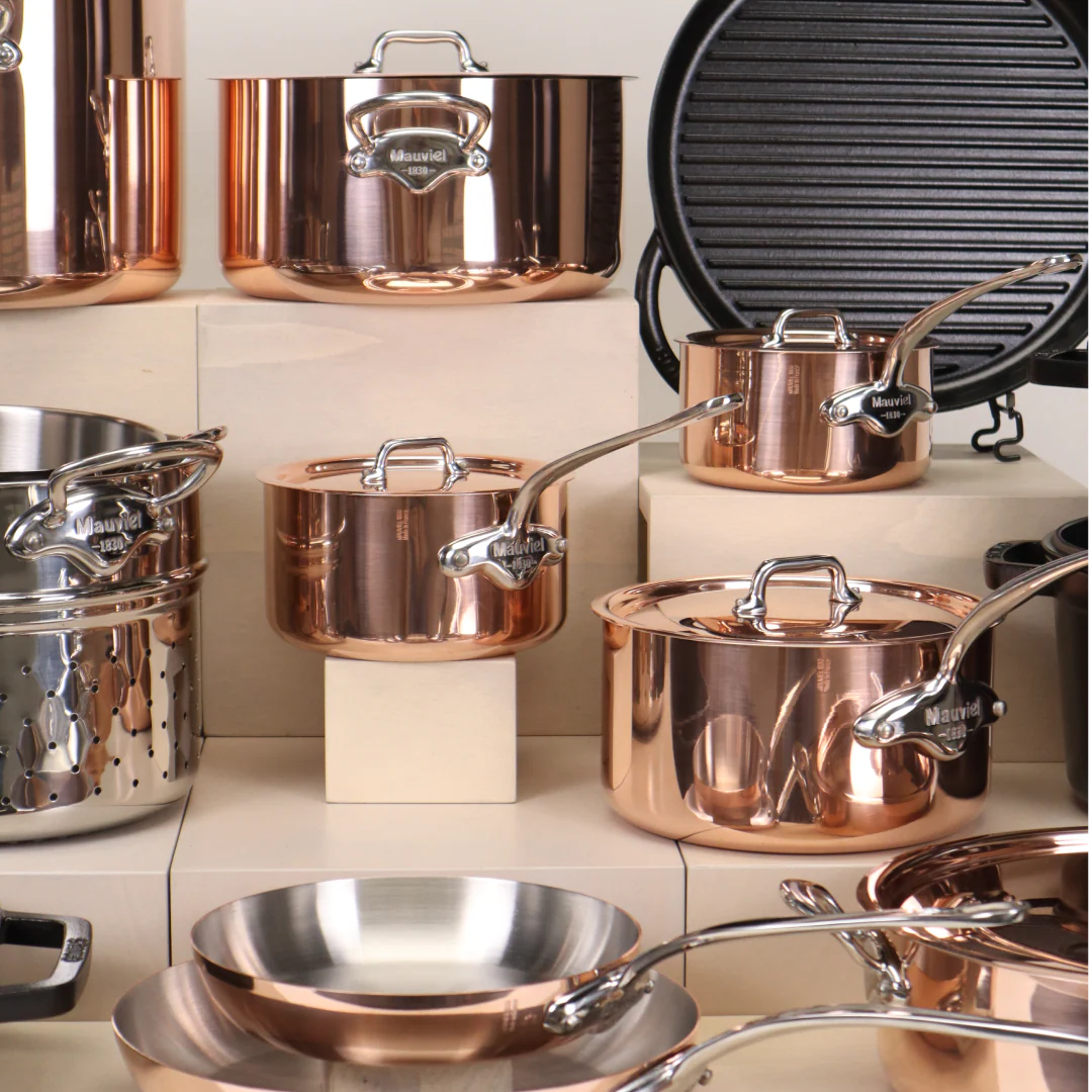 Mauviel M'150S 10 Piece Cookware Set with Copper Lids - Image 2