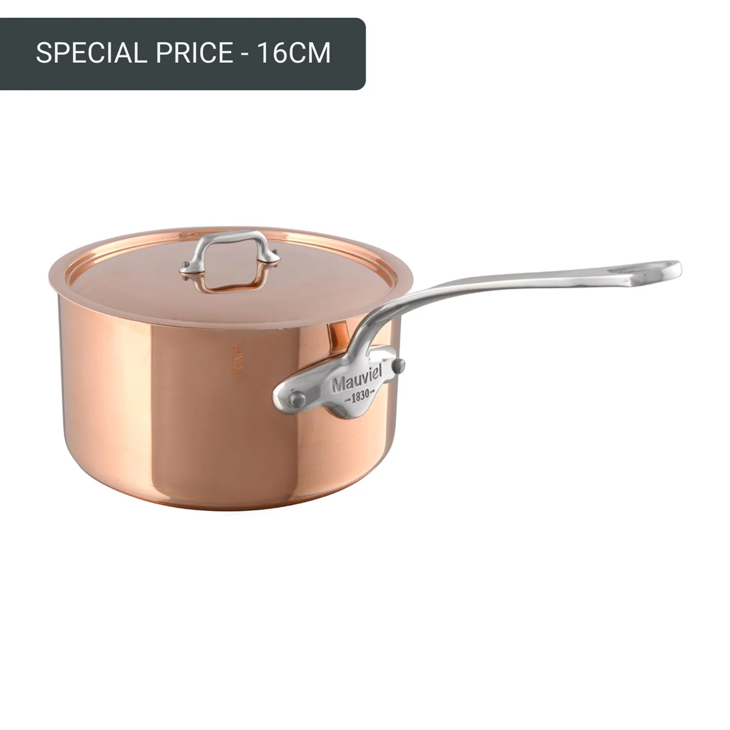 Mauviel M'150S Saucepan with Copper Lid - Image 5