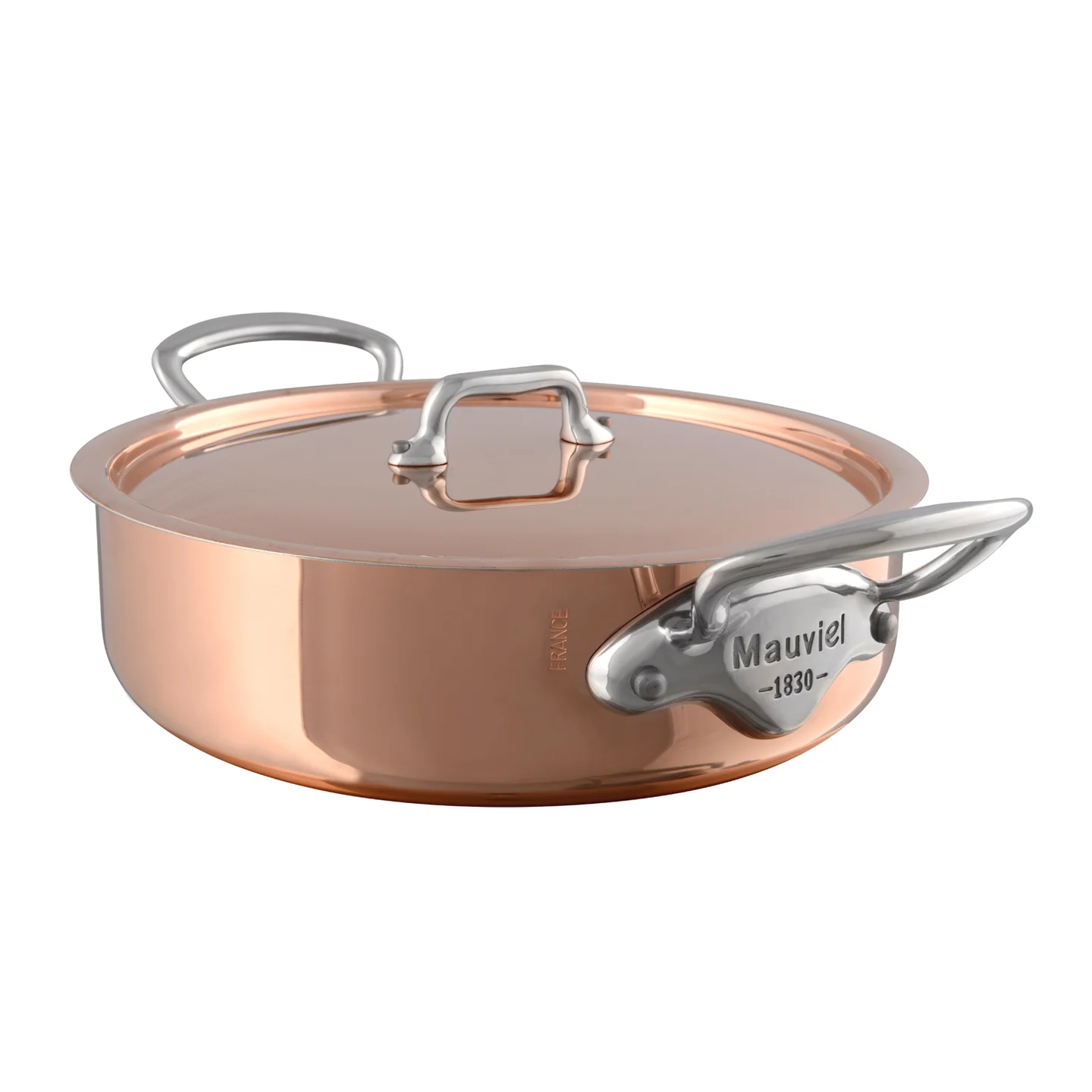Mauviel M'150S Saute Casserole with Copper Lid - Image 4