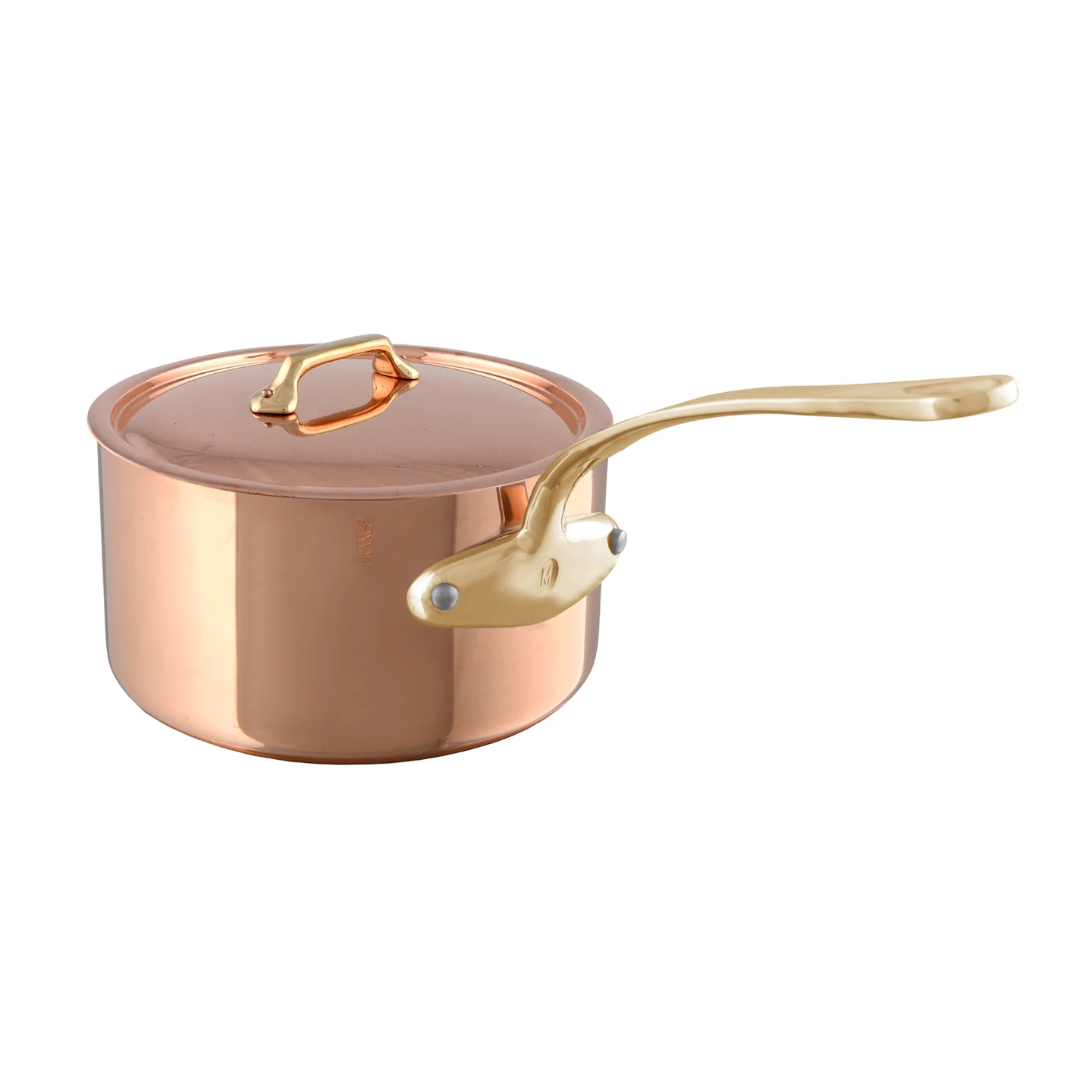 Mauviel M'200B Copper Saucepan with Lid - Image 4