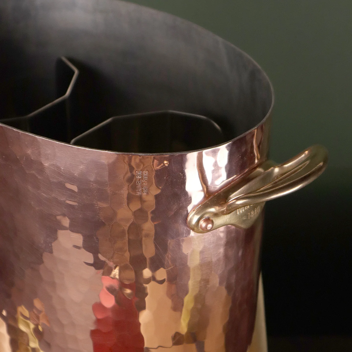 Mauviel M'30 2 Bottle Oval Copper Champagne Bucket - Image 3