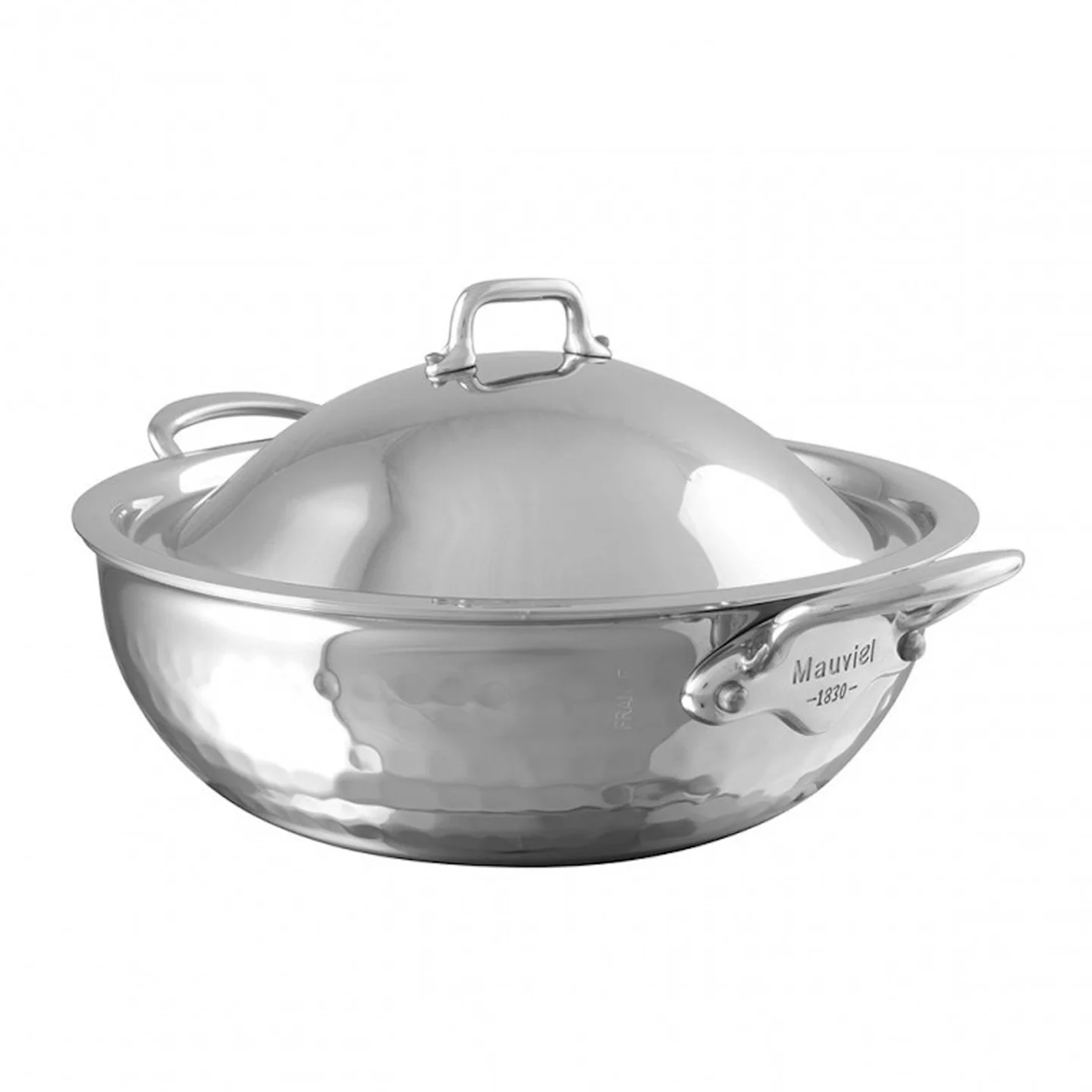 Mauviel M'Elite Curved Splayed Saute Casserole with Dome Lid - Image 4