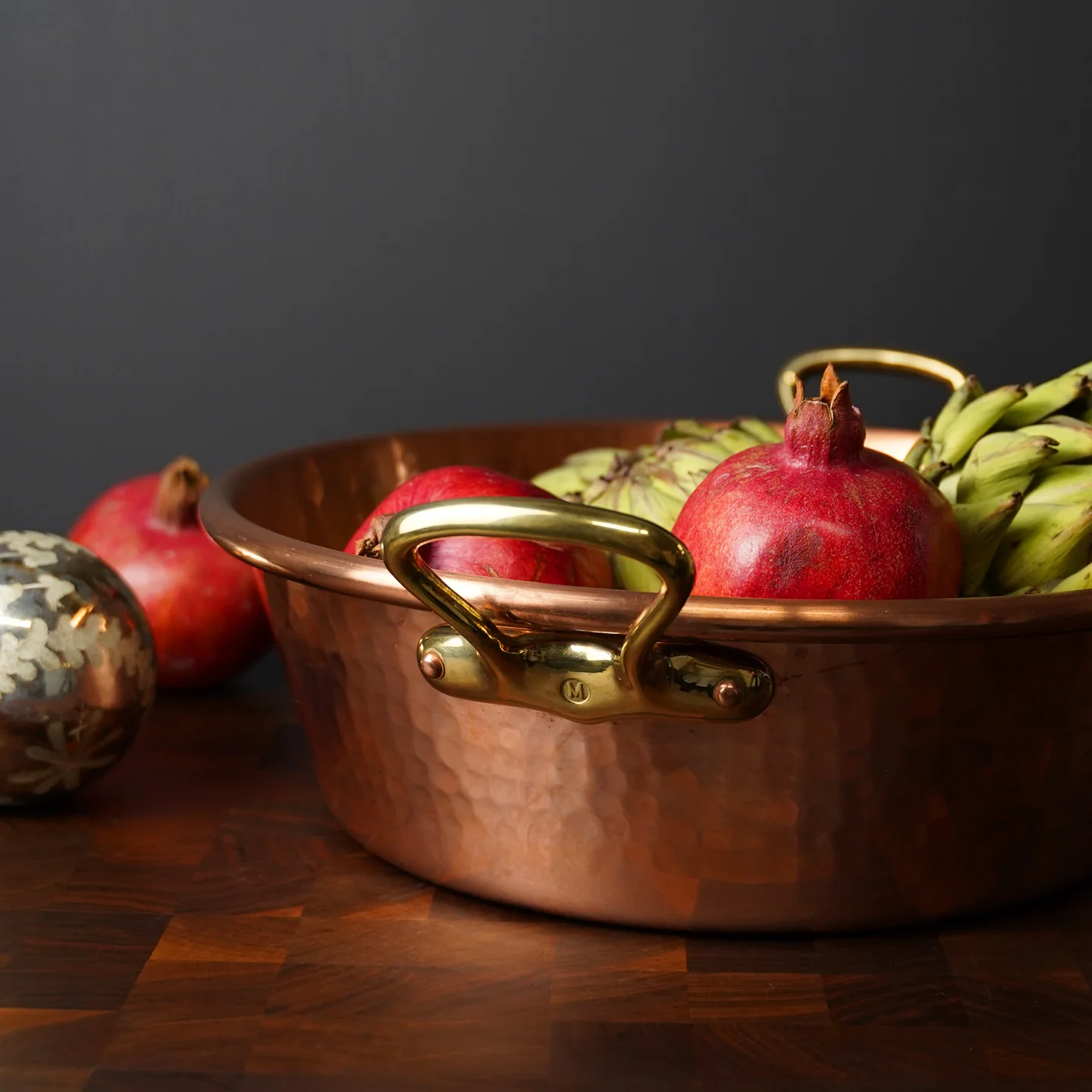 Mauviel M'Passion Hammered Copper Jam Pan with Bronze Handles / 36cm - Image 6