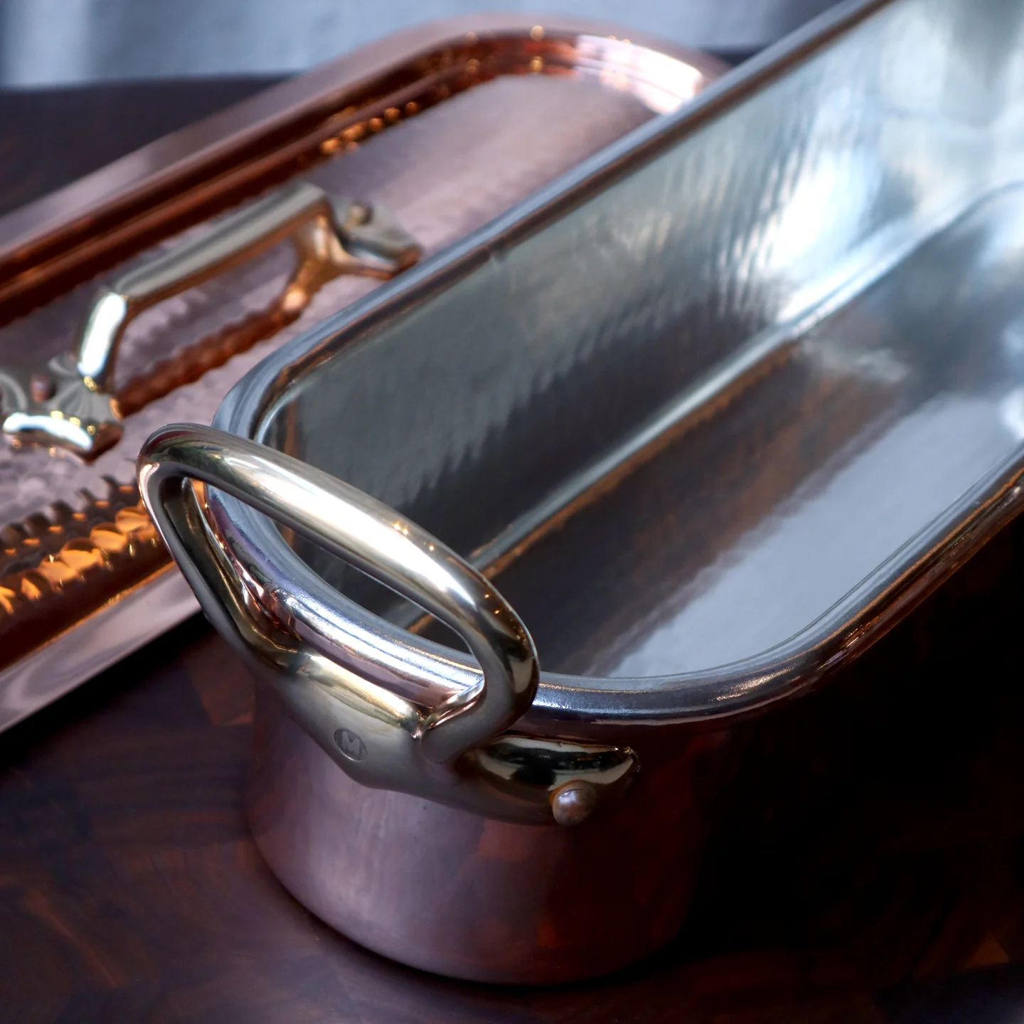 Mauviel M'Tradition Hammered Copper Fish Kettle - Image 3
