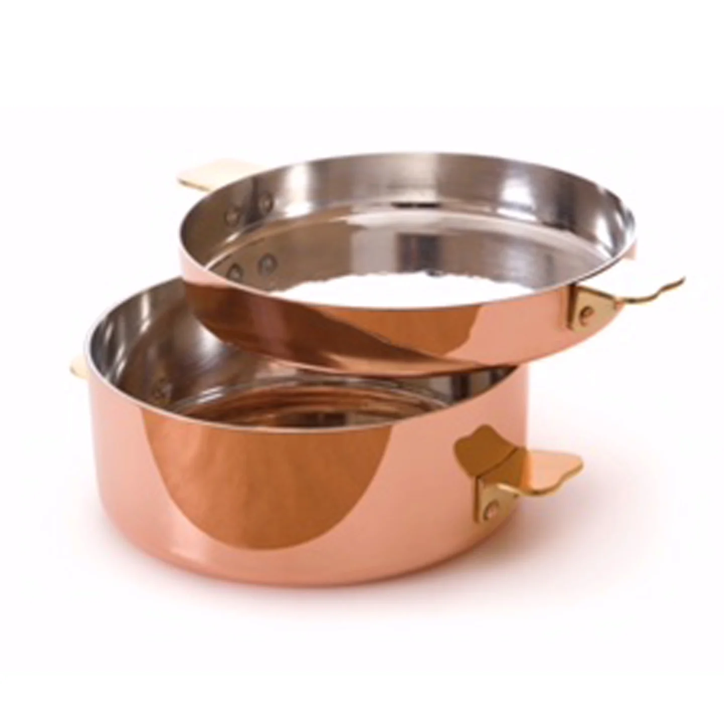 Mauviel M'Tradition Pommes Anna Saucepan / 24cm + Induction Plate 22cm * - Image 3