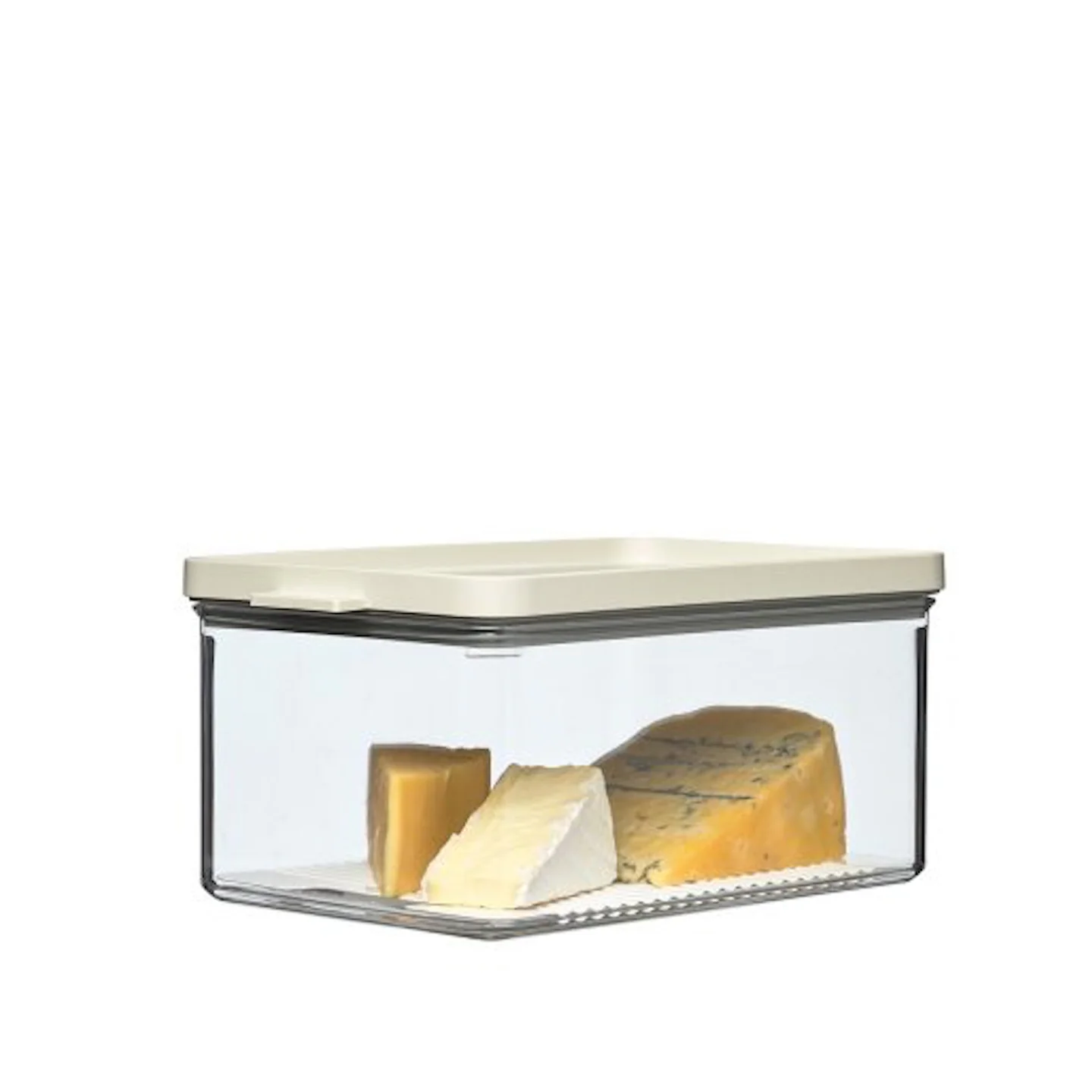 Mepal Omnia Fridge Storage Box for Cheese / Nordic White / 21.9x14.9x11cm / 2L - Image 3